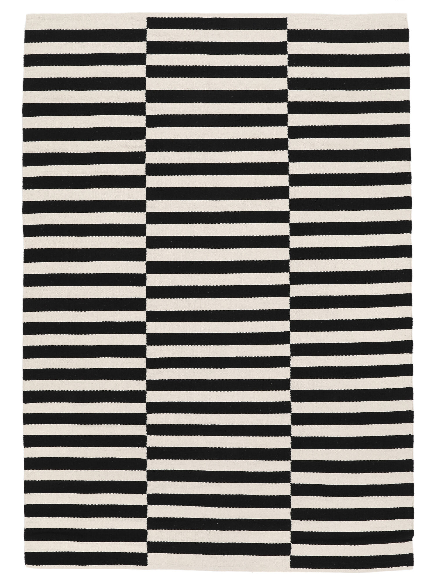 Moderno Matta - Svart / Vit 160x230