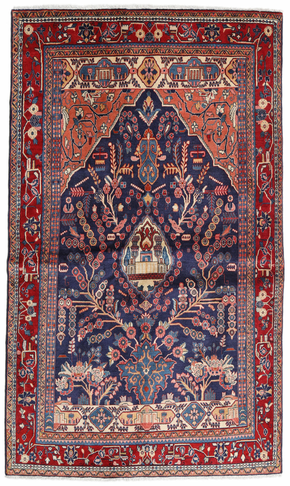 
    Sarouk Sherkat Farsh - Red - 130 x 211 cm
  