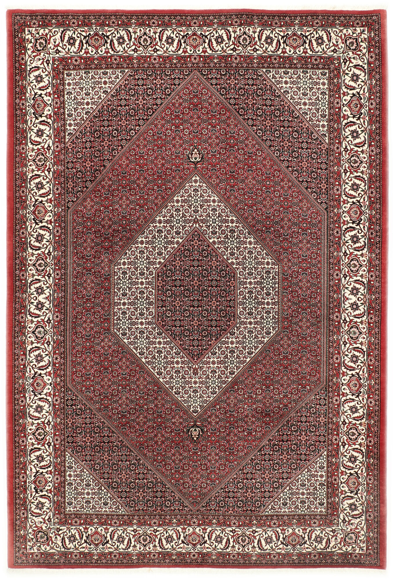 
    Bidjar with silk - Red - 200 x 300 cm
  