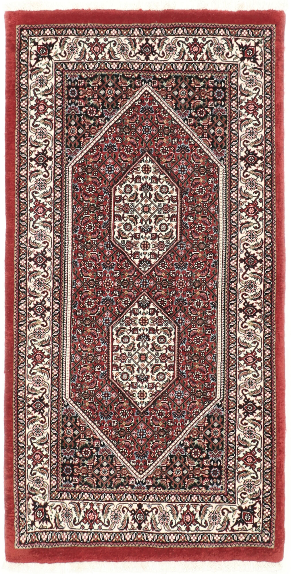 
    Bidjar with silk - Red - 75 x 143 cm
  