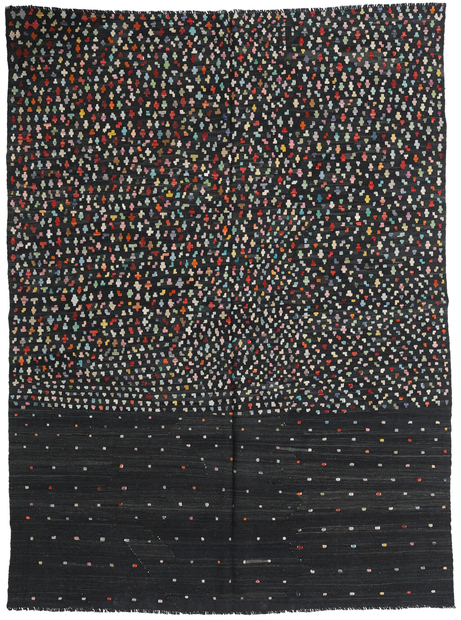 
    Kilim Modern - Dark grey - 210 x 282 cm
  