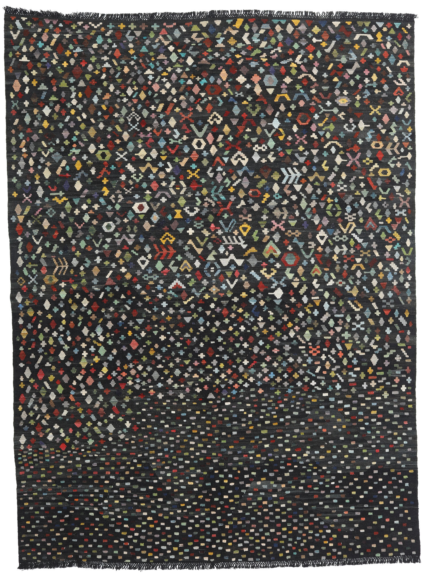 
    Kilim Modern - Dark grey - 214 x 288 cm
  