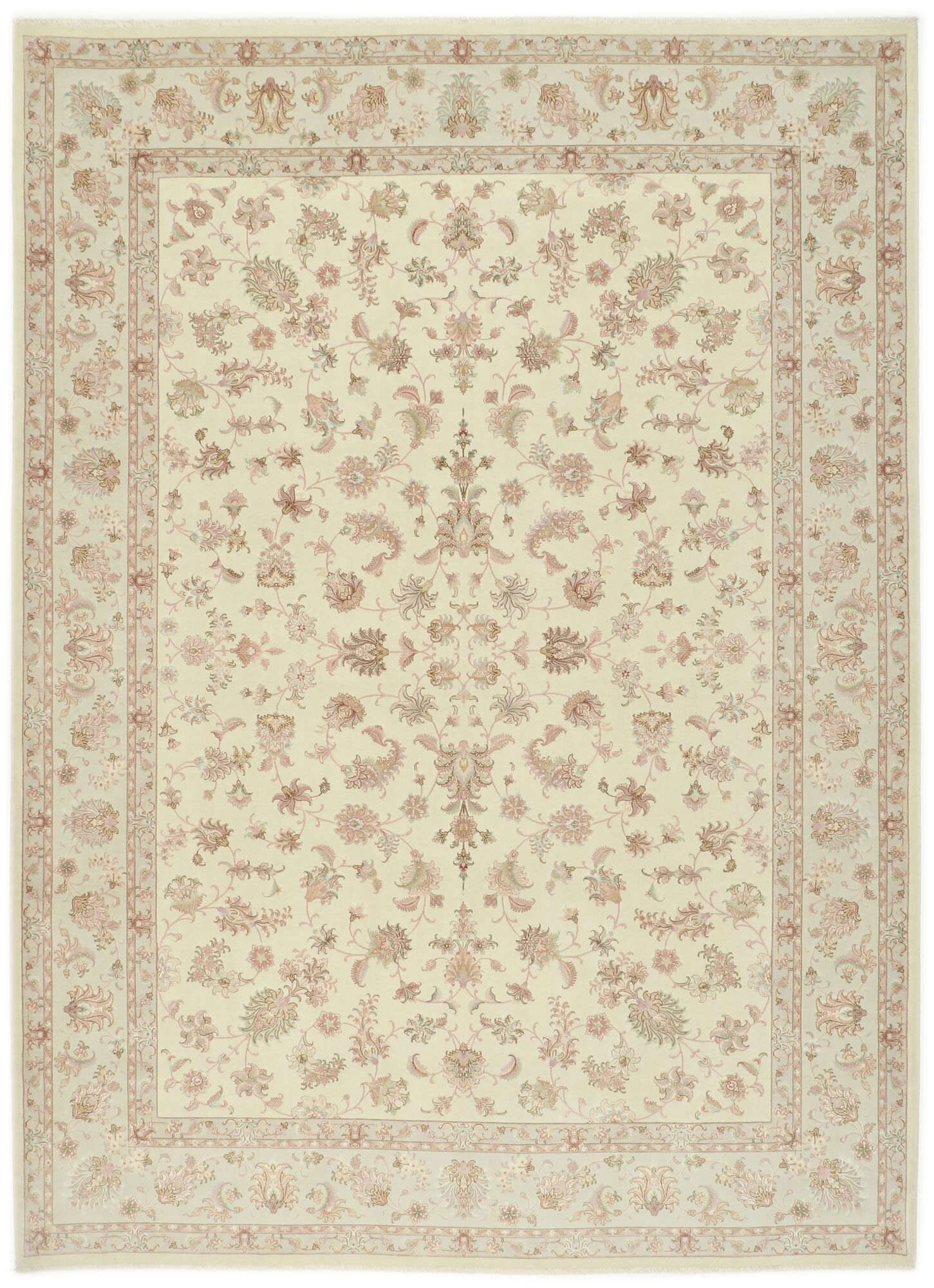 
    Tabriz 60 Raj silk warp - Beige - 255 x 343 cm
  