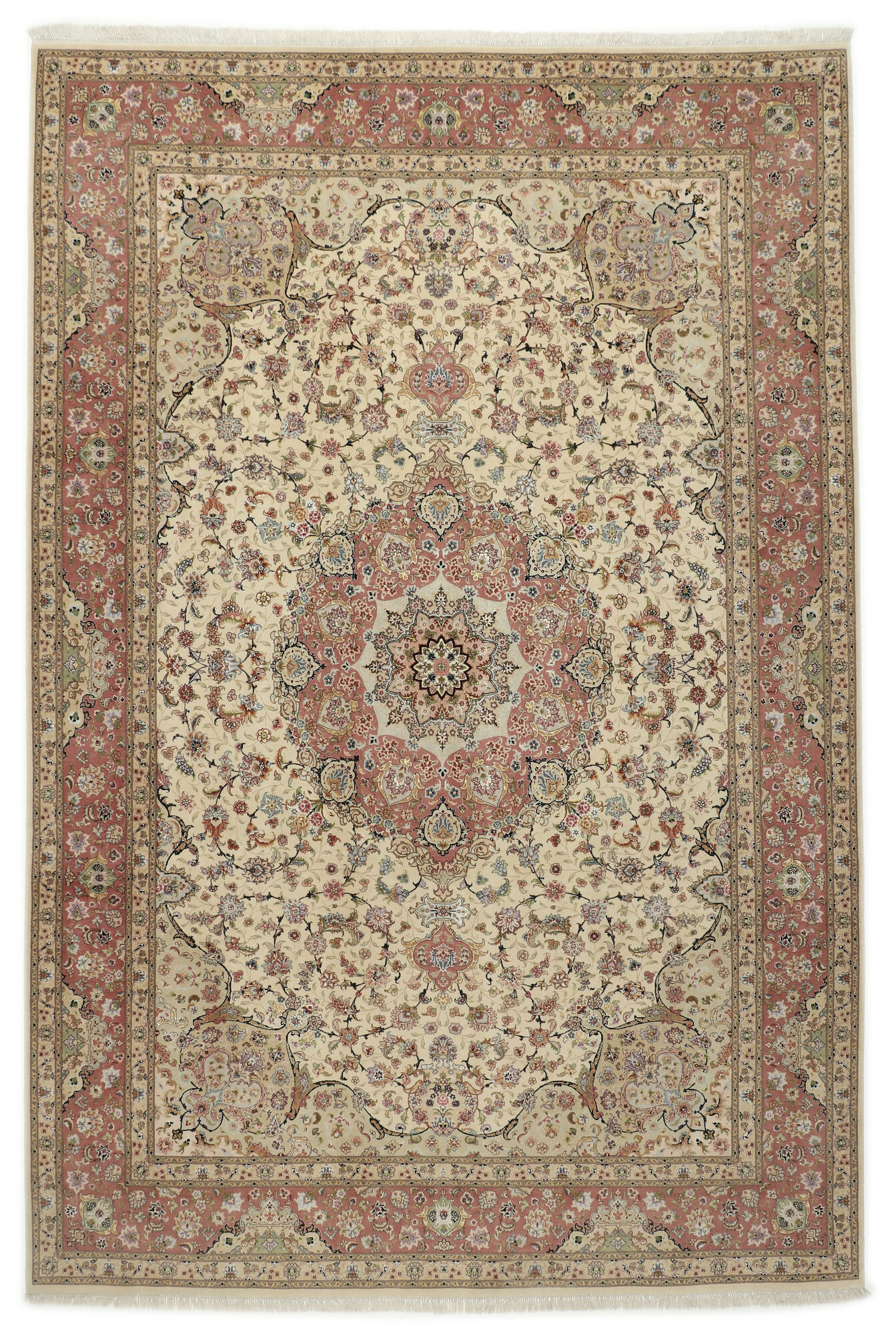 
    Tabriz 50 Raj with silk - Beige - 245 x 360 cm
  