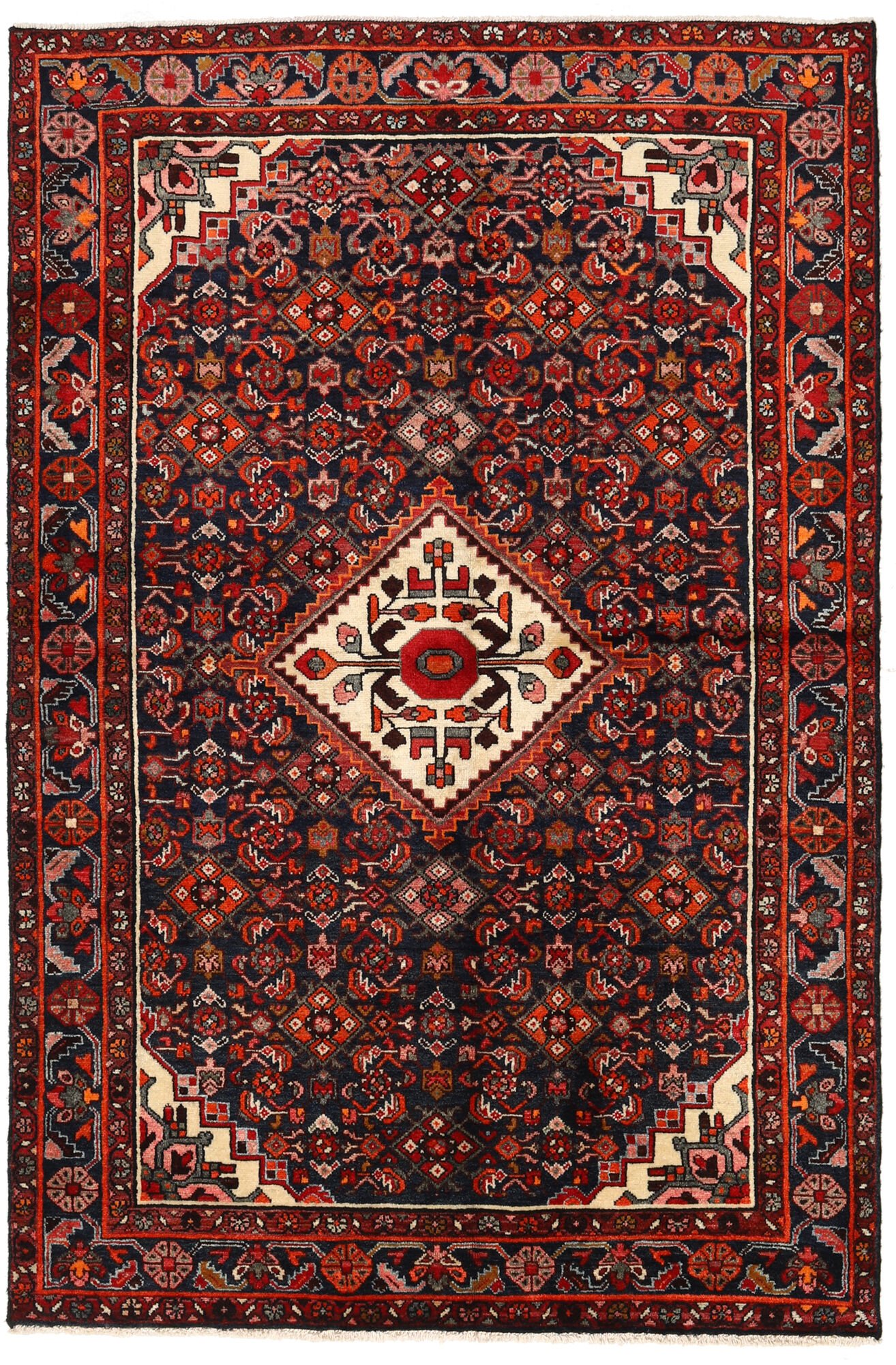 
    Hosseinabad - Dark red - 144 x 217 cm
  