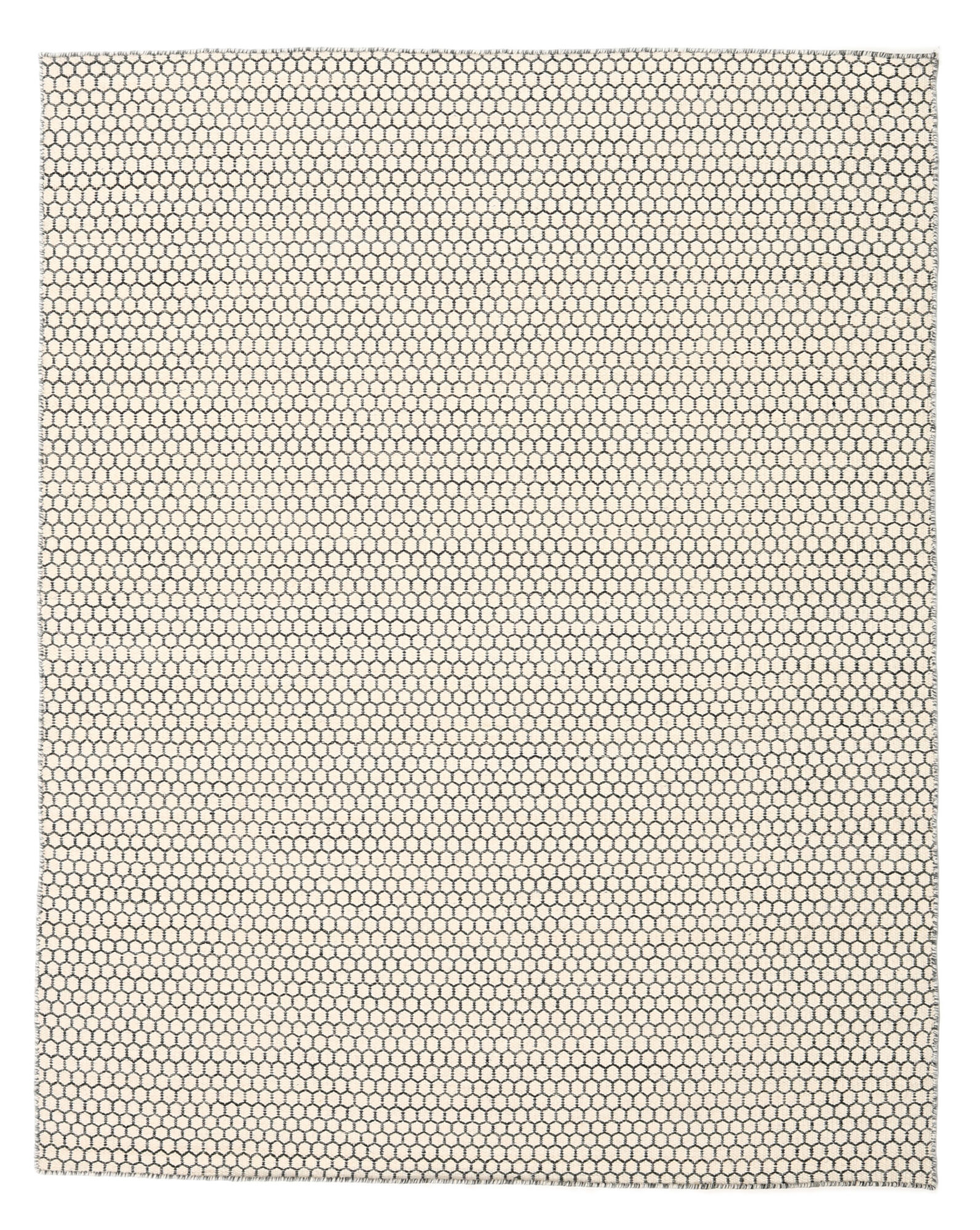 
    Kilim Honey Comb - Cream white / Black - 190 x 240 cm
  
