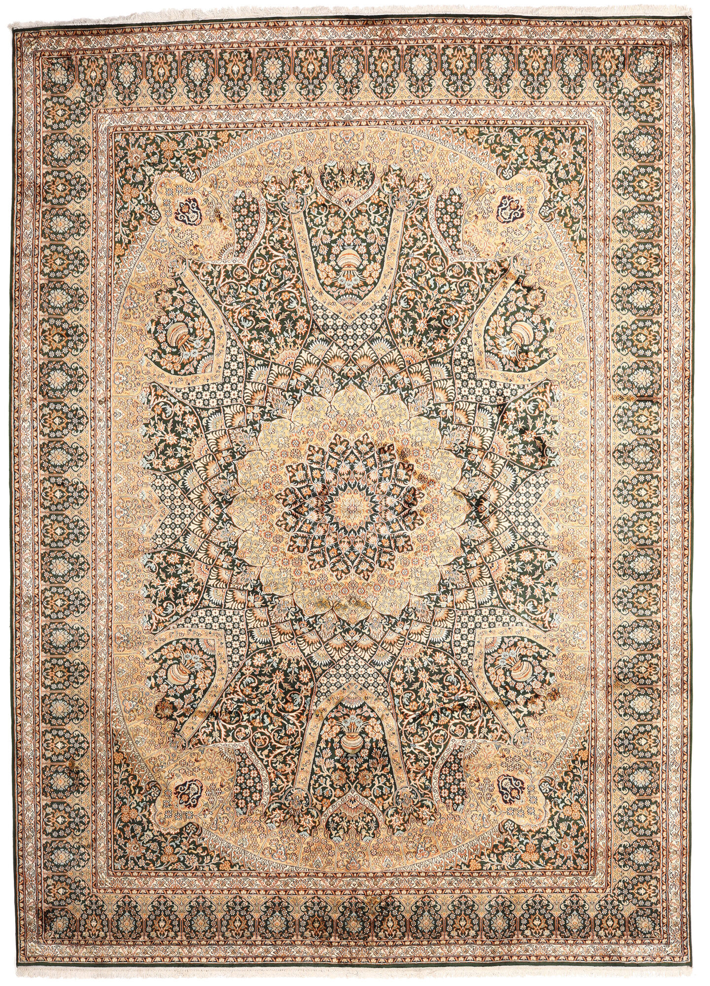 Kashmir äkta silke Matta 246x345