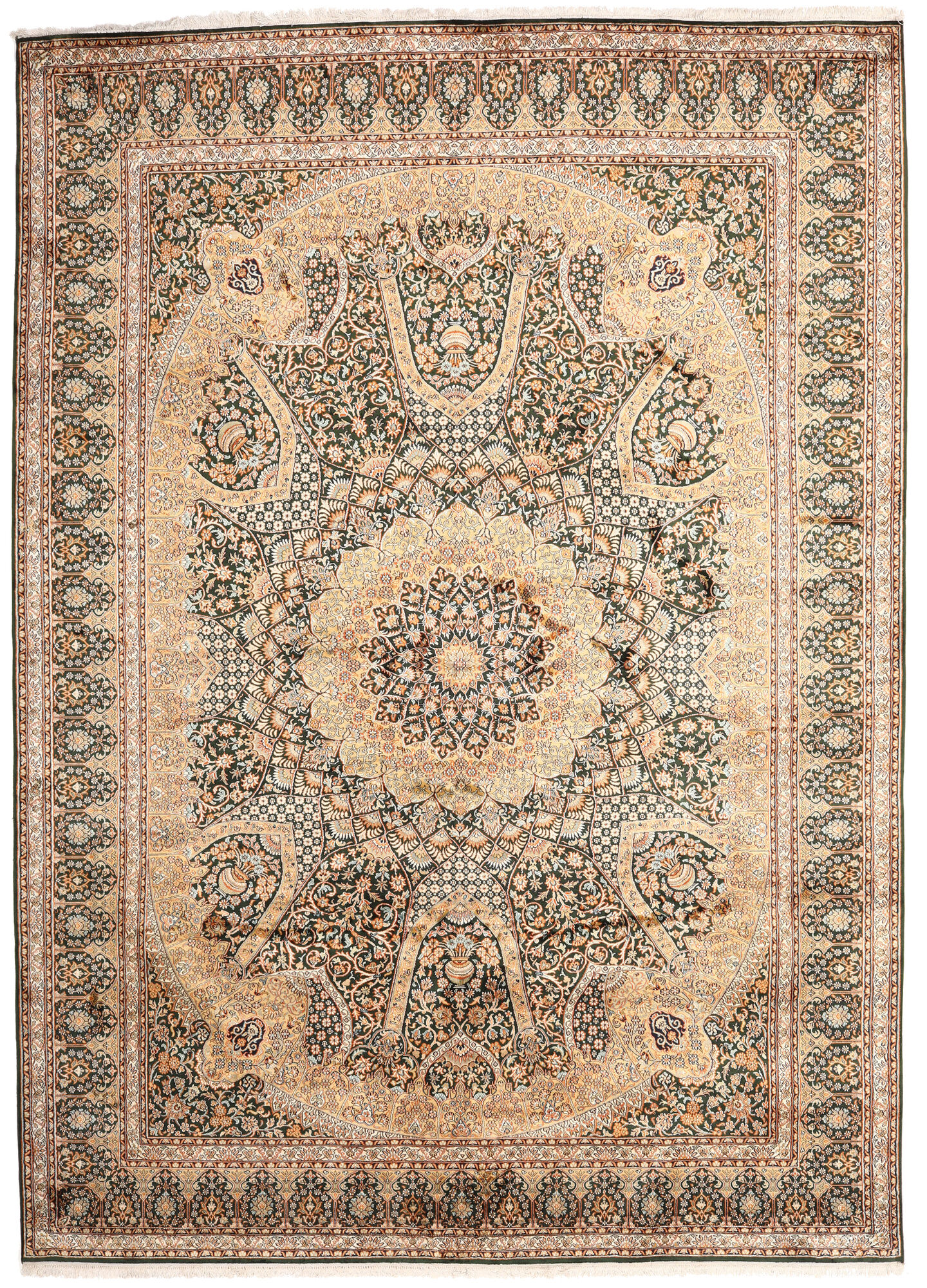 
    Kashmir pure silk - Beige - 246 x 345 cm
  