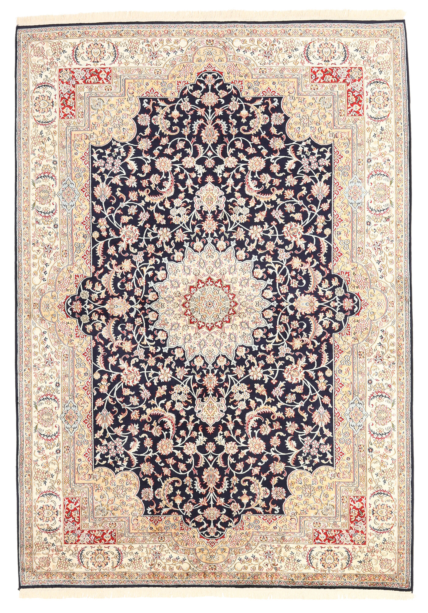 
    Kashmir pure silk - Beige - 173 x 247 cm
  
