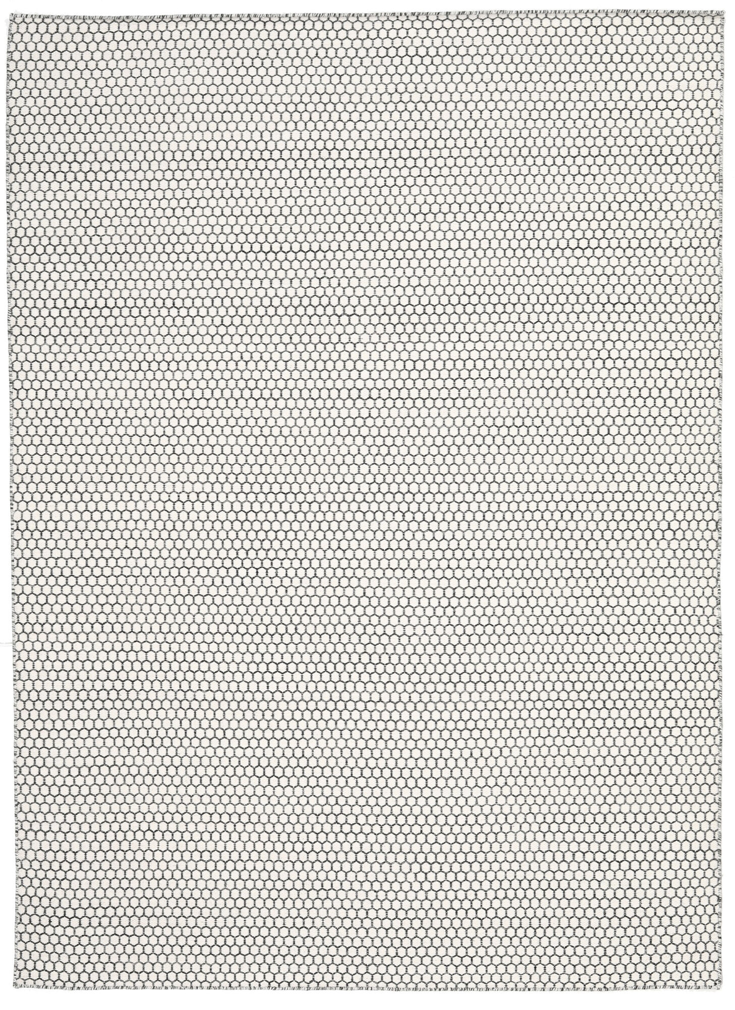
    Kilim Honey Comb - Cream white / Black - 210 x 290 cm
  