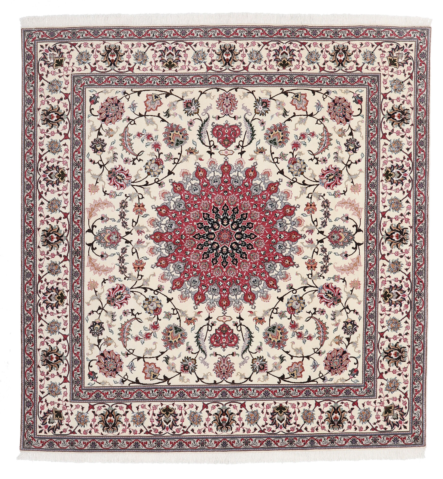 Tabriz 60 Raj silkesvarp Matta 206x210