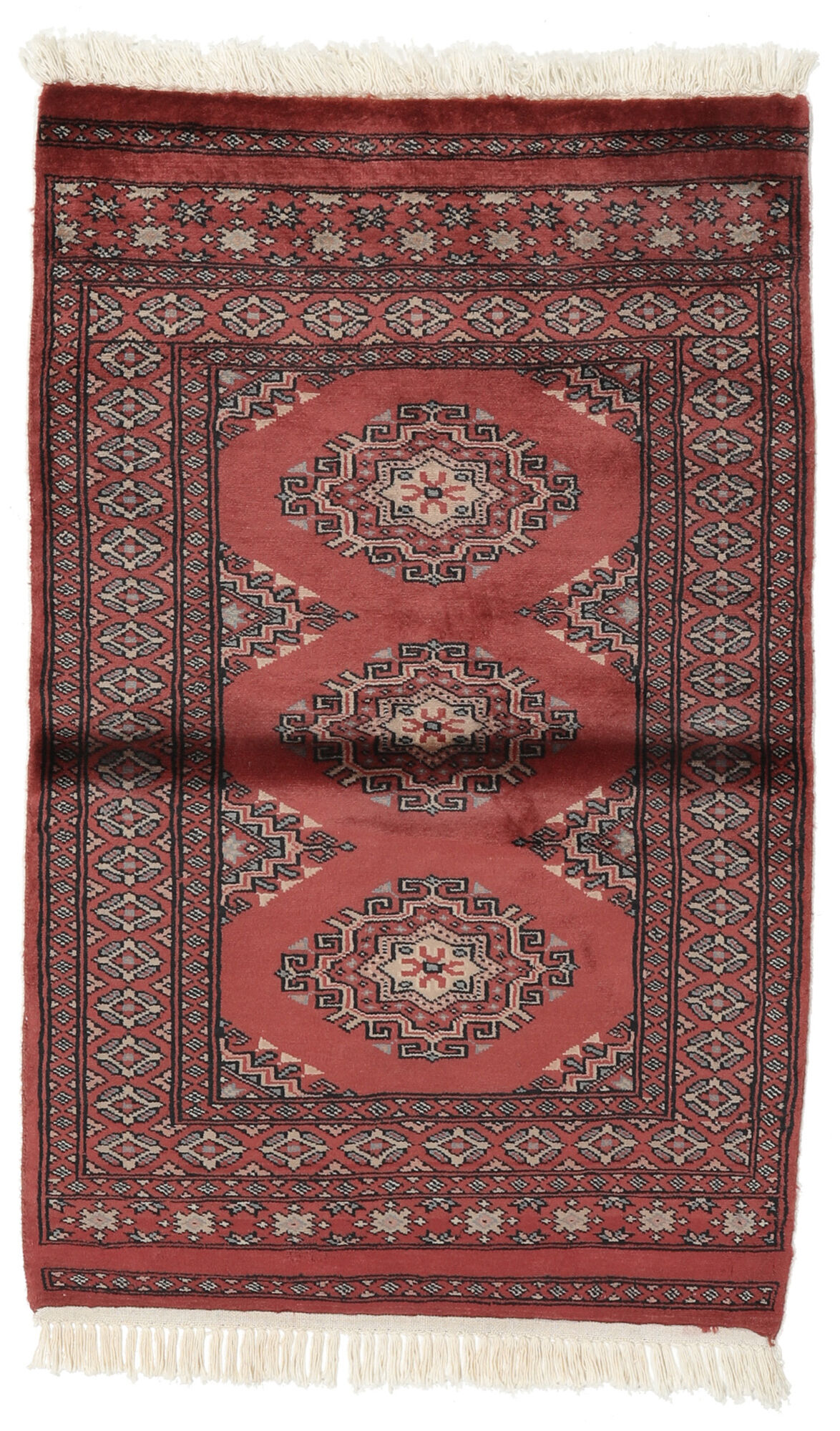 
    Pakistan Bokhara 3ply - Dark red - 78 x 120 cm
  