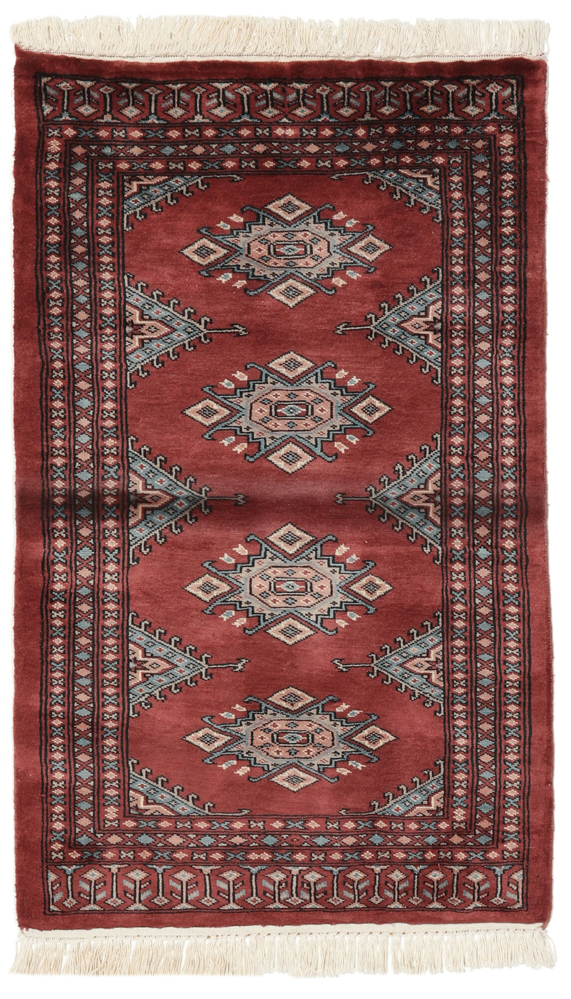 
    Pakistan Bokhara 3ply - Dark red - 77 x 125 cm
  