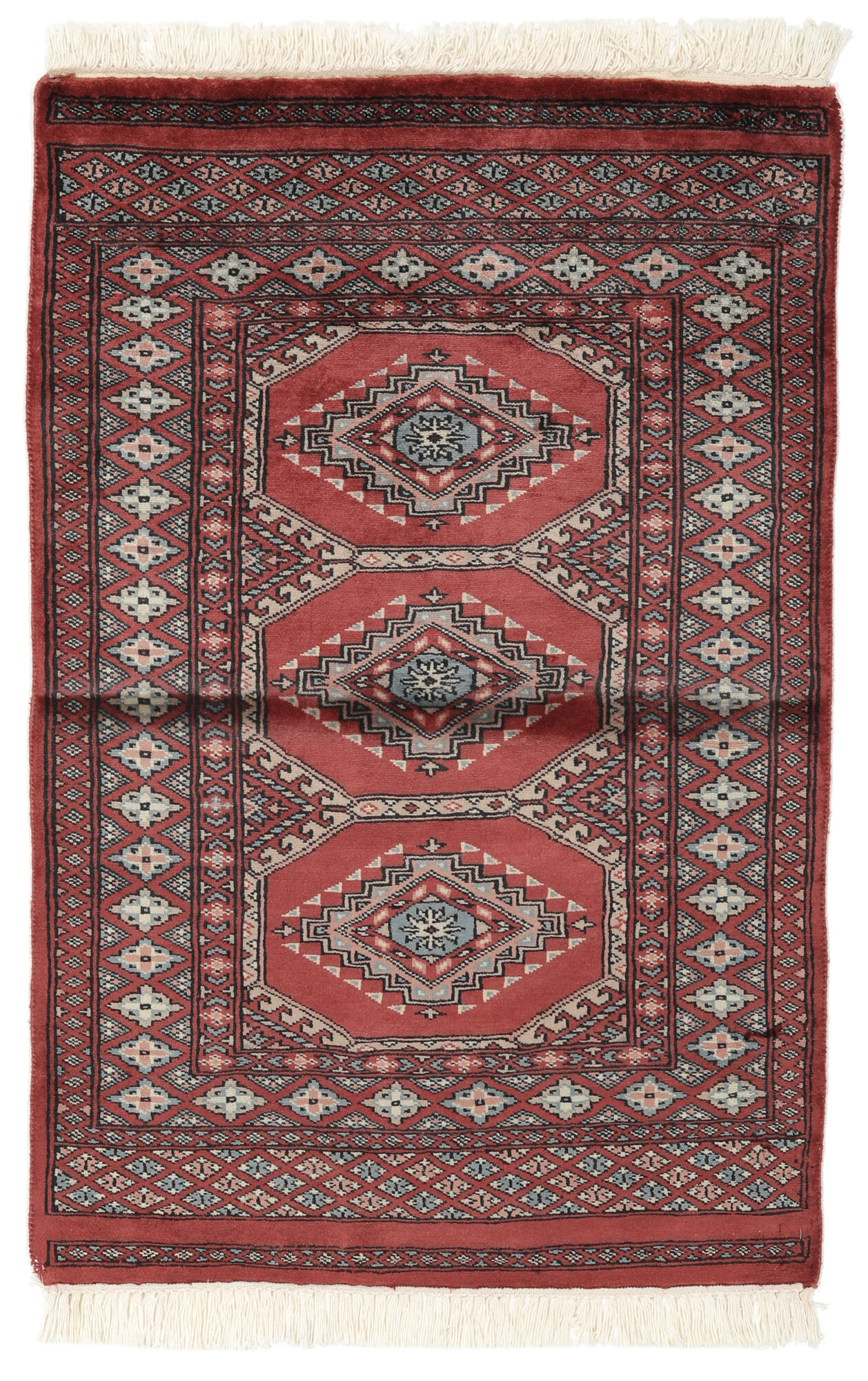 
    Pakistan Bokhara 3ply - Dark red - 76 x 117 cm
  