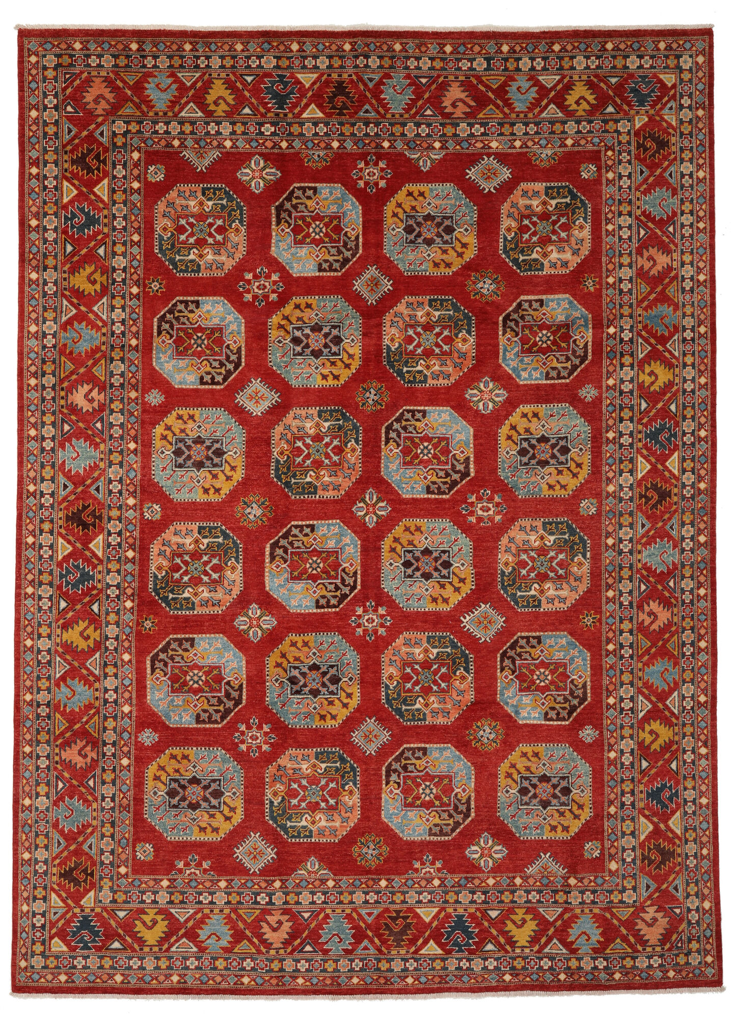 
    Kazak Fine - Dark red - 246 x 337 cm
  