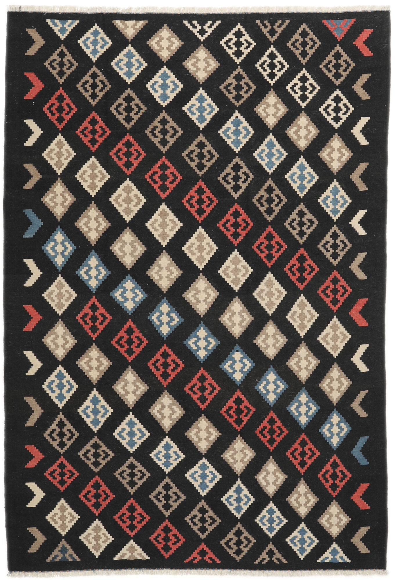 Kelim Ghashghai Teppich 206×301