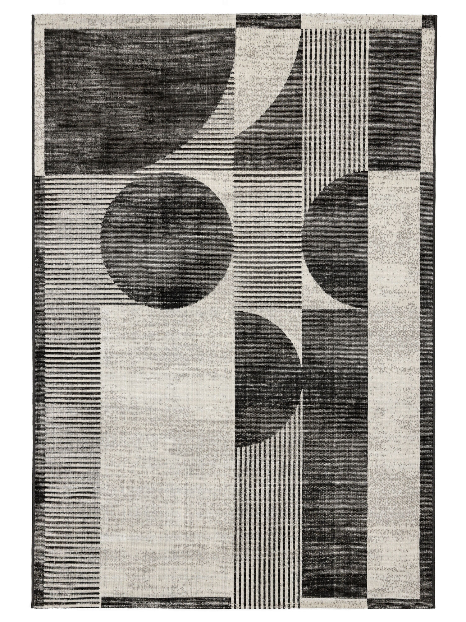 Deco Matta - Svart / Off white 200x300