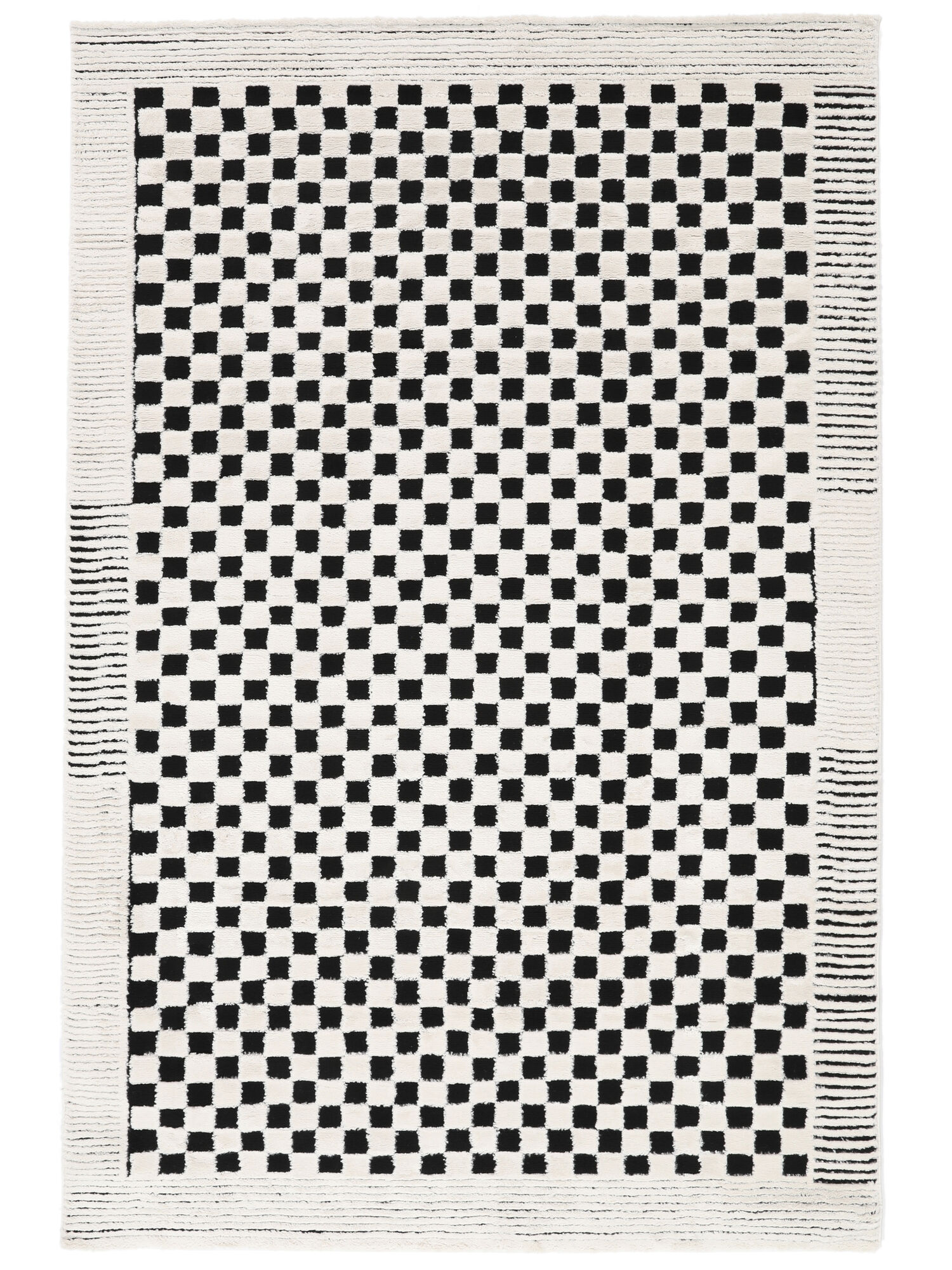 Gambit Matta - Krämvit / Svart 200x300