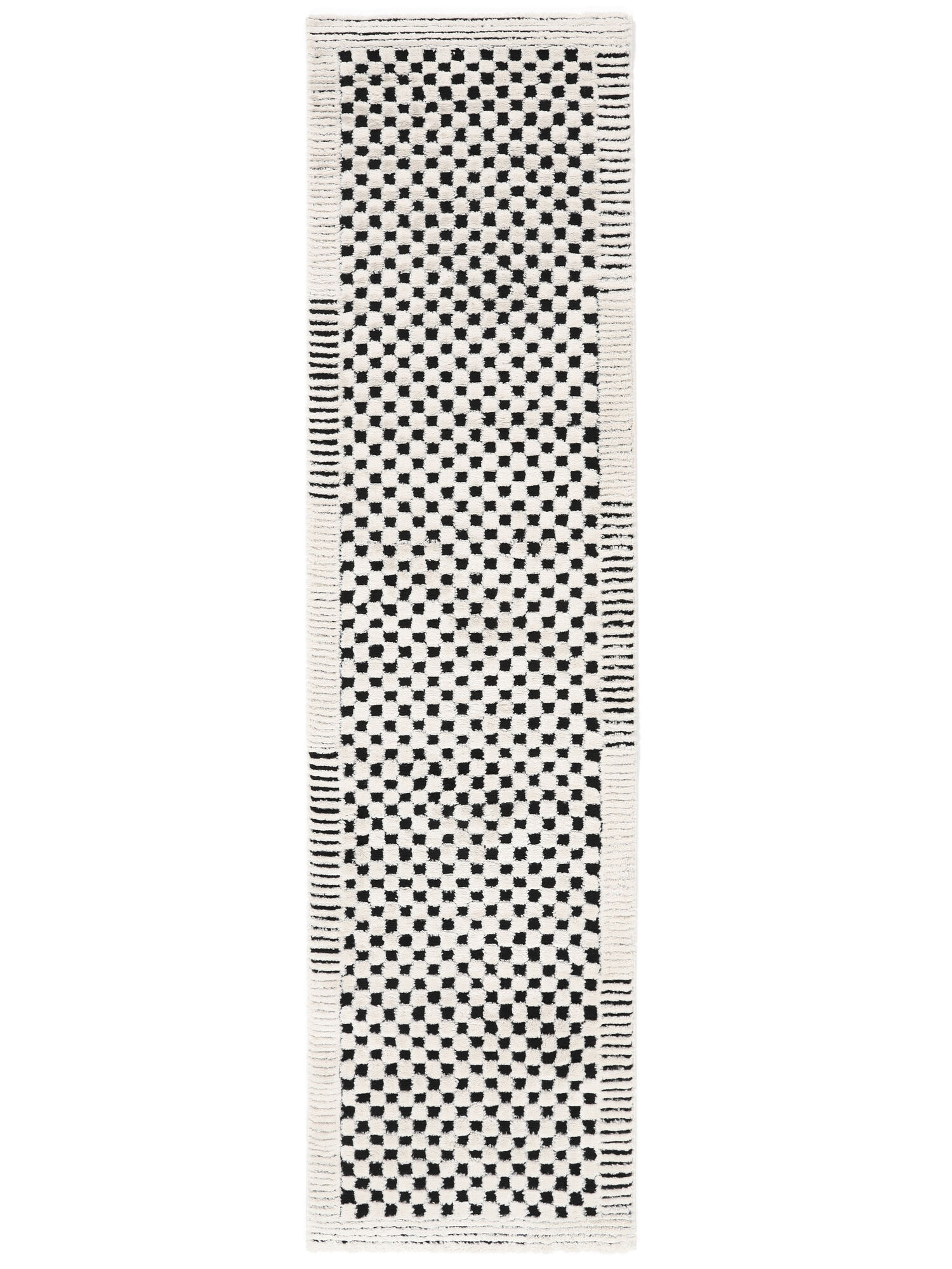 Gambit Matta - Kr&auml;mvit / Svart 80x300