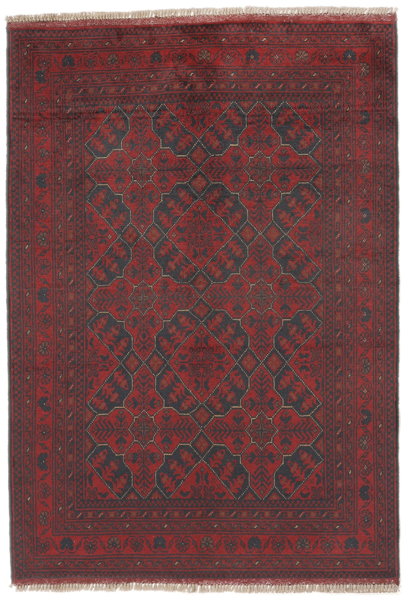 
    Afghan Khal Mohammadi - Dark red - 102 x 146 cm
  