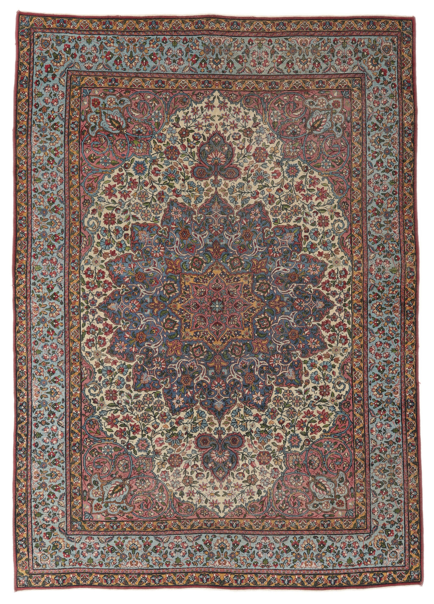 
    Antique Kerman ca. 1900 - Black - 181 x 251 cm
  