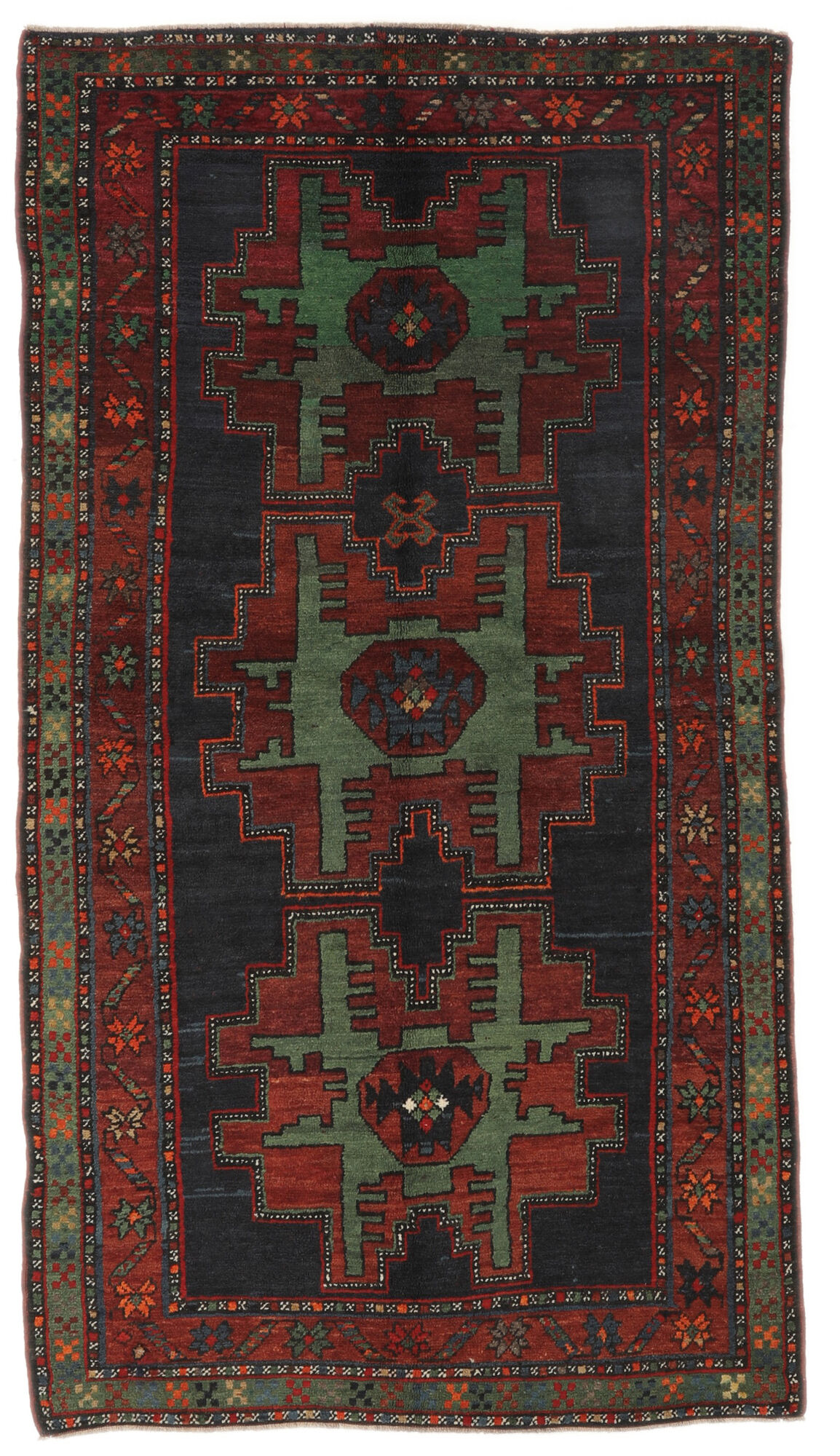 
    Karabag ca. 1950 - Black - 132 x 241 cm
  
