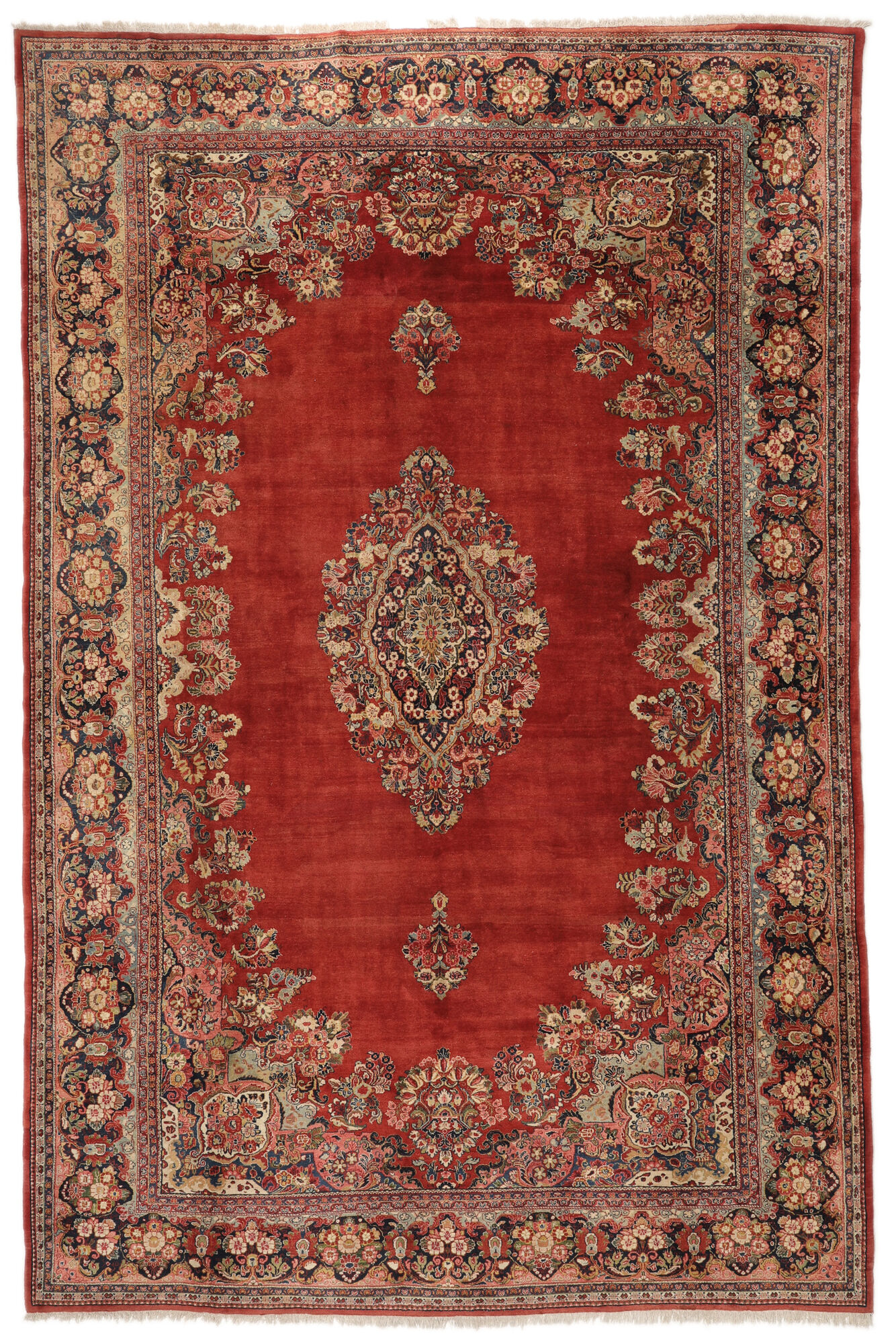 
    Antique Sarouk ca. 1900 - Dark red - 310 x 465 cm
  