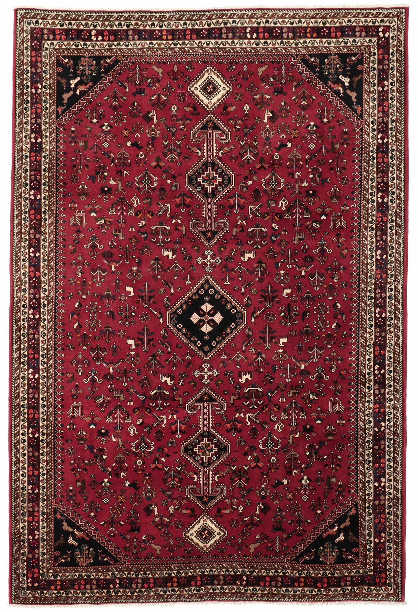 
    Qashqai - Dark red - 197 x 298 cm
  