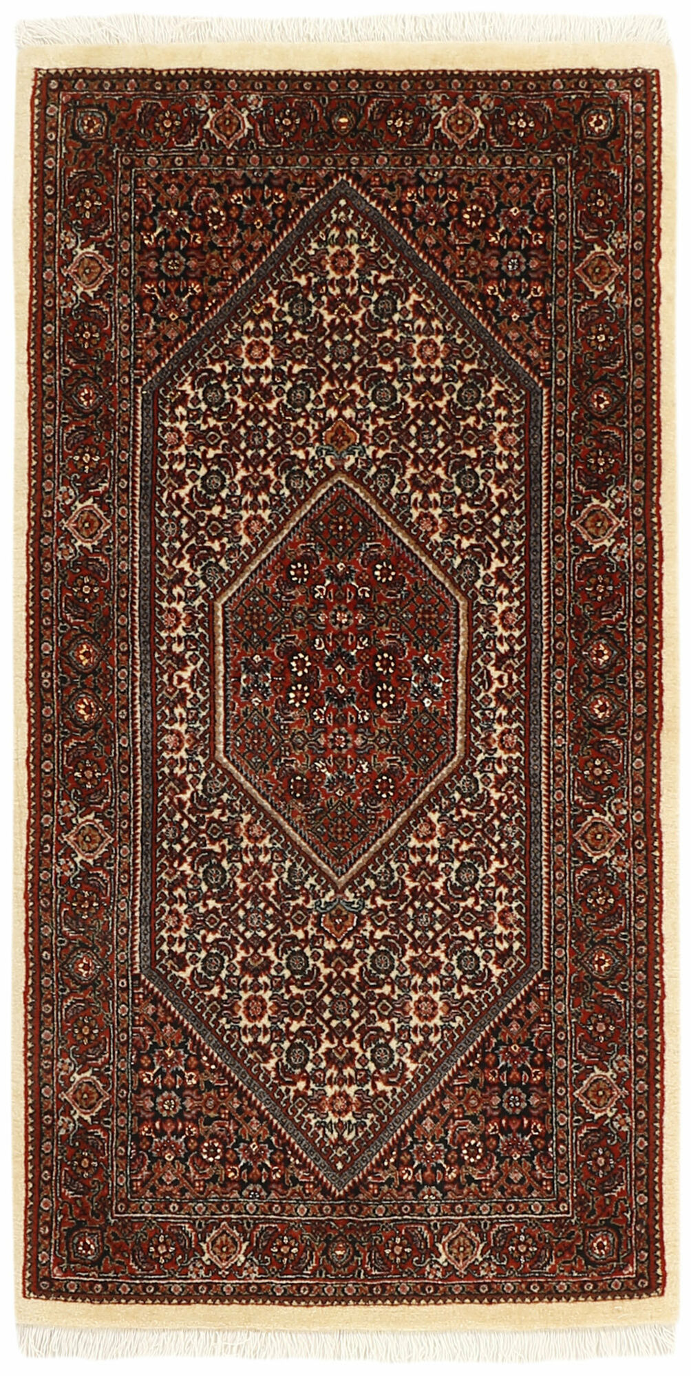 
    Bidjar with silk - Black - 72 x 139 cm
  
