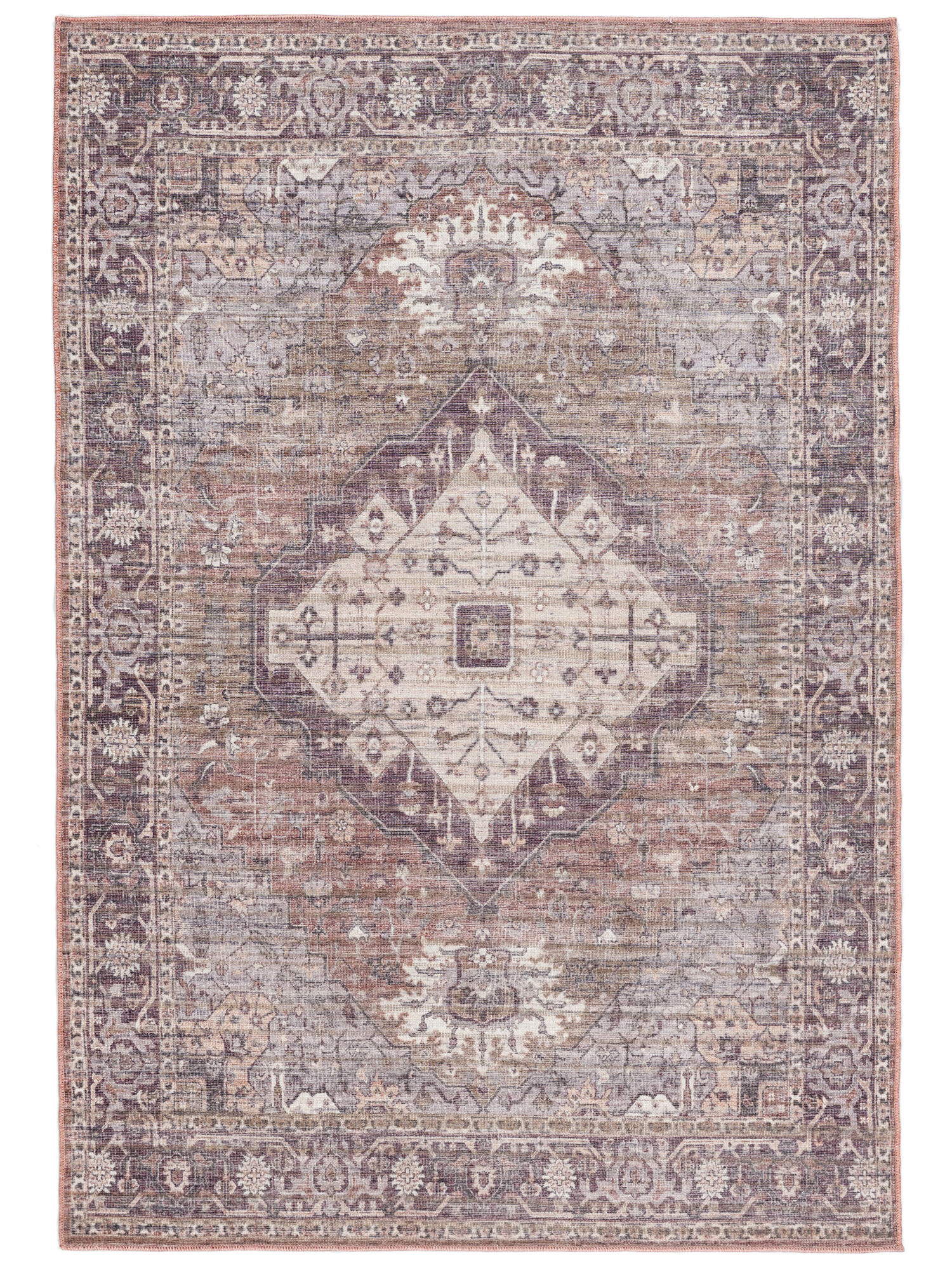Farah Oriental Teppich – Burgunderrot / Cremeweiß 200×300