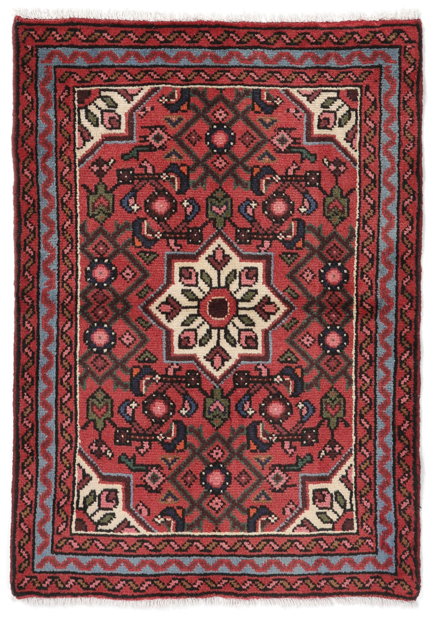 
    Hosseinabad - Dark red - 67 x 100 cm
  