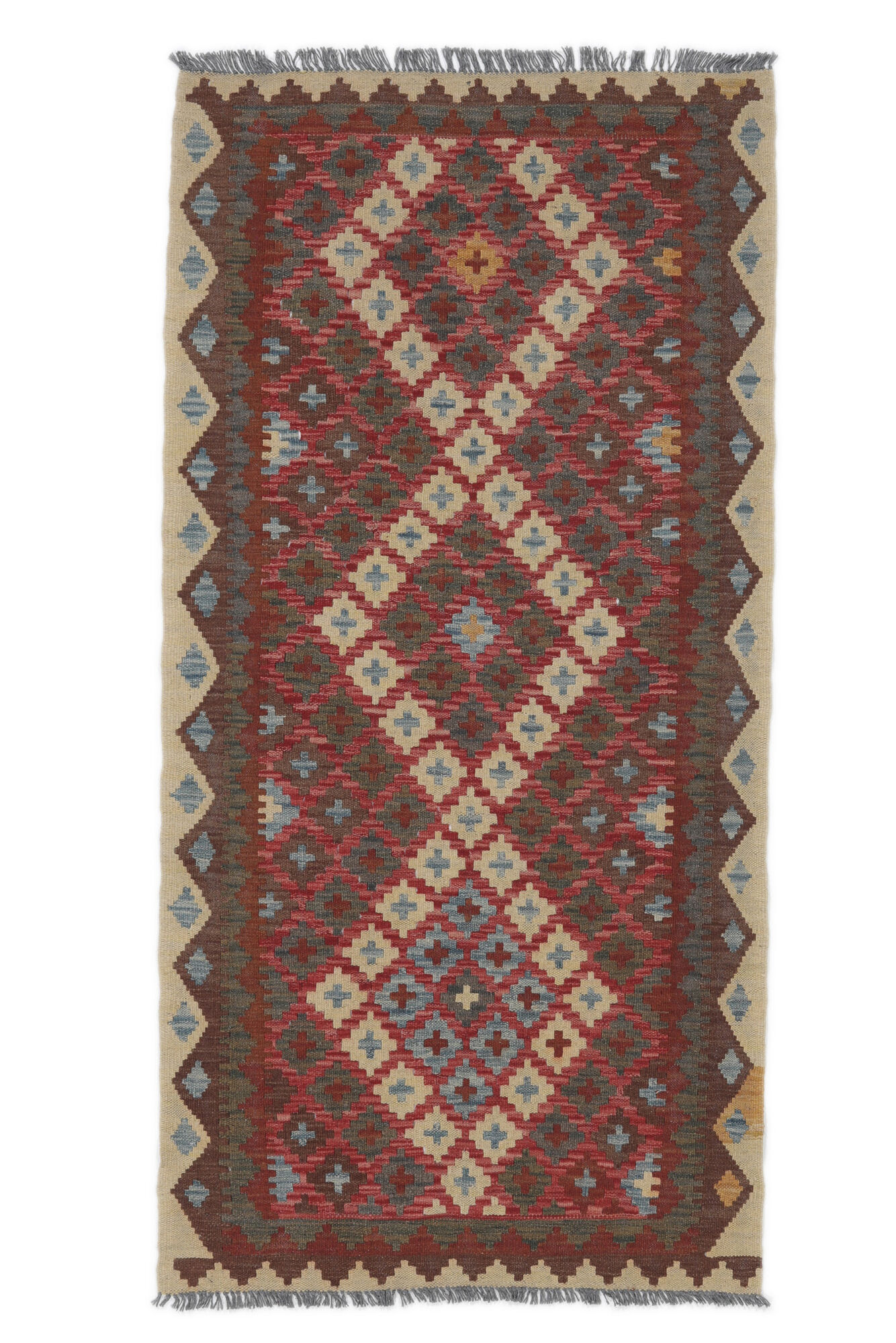 
    Kilim Afghan Old style - Dark red - 98 x 194 cm
  