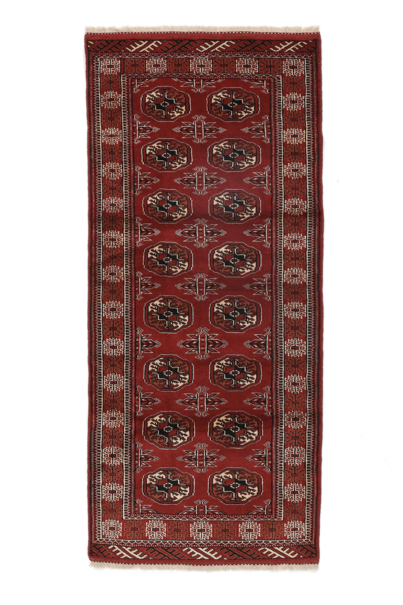 
    Turkaman - Dark red - 83 x 188 cm
  