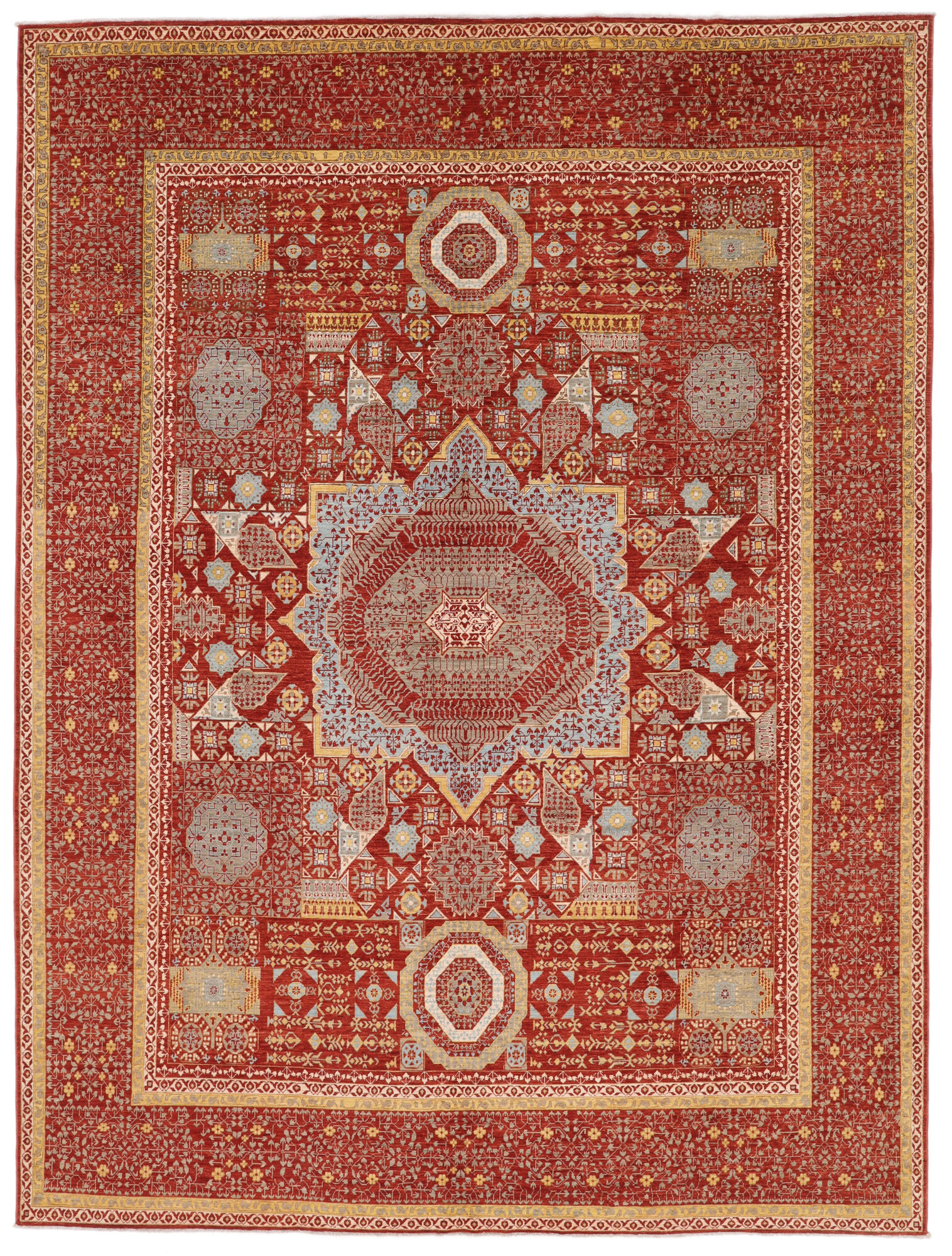 
    Mamluk - Dark red - 283 x 380 cm
  