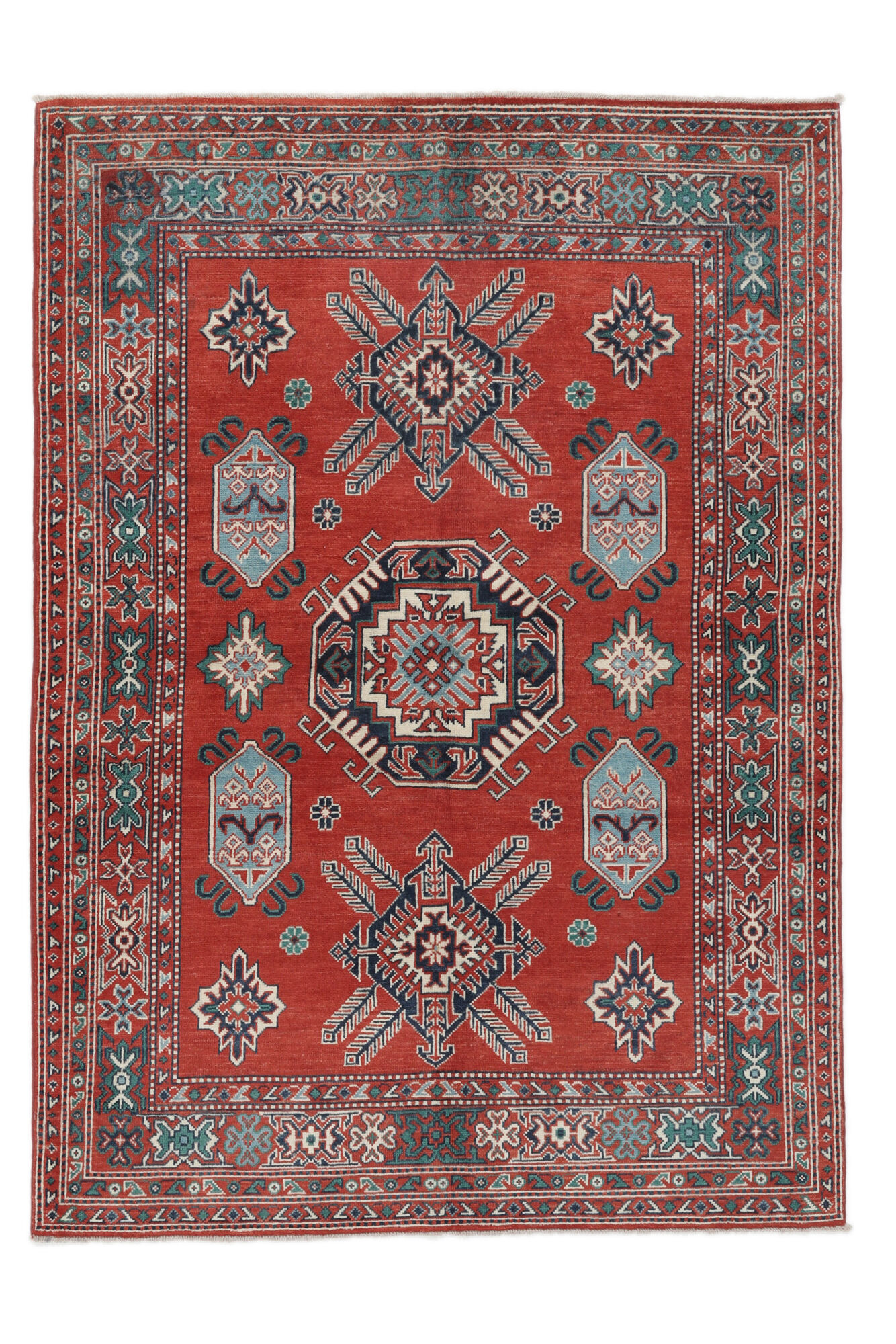 
    Kazak Fine - Dark red - 154 x 213 cm
  