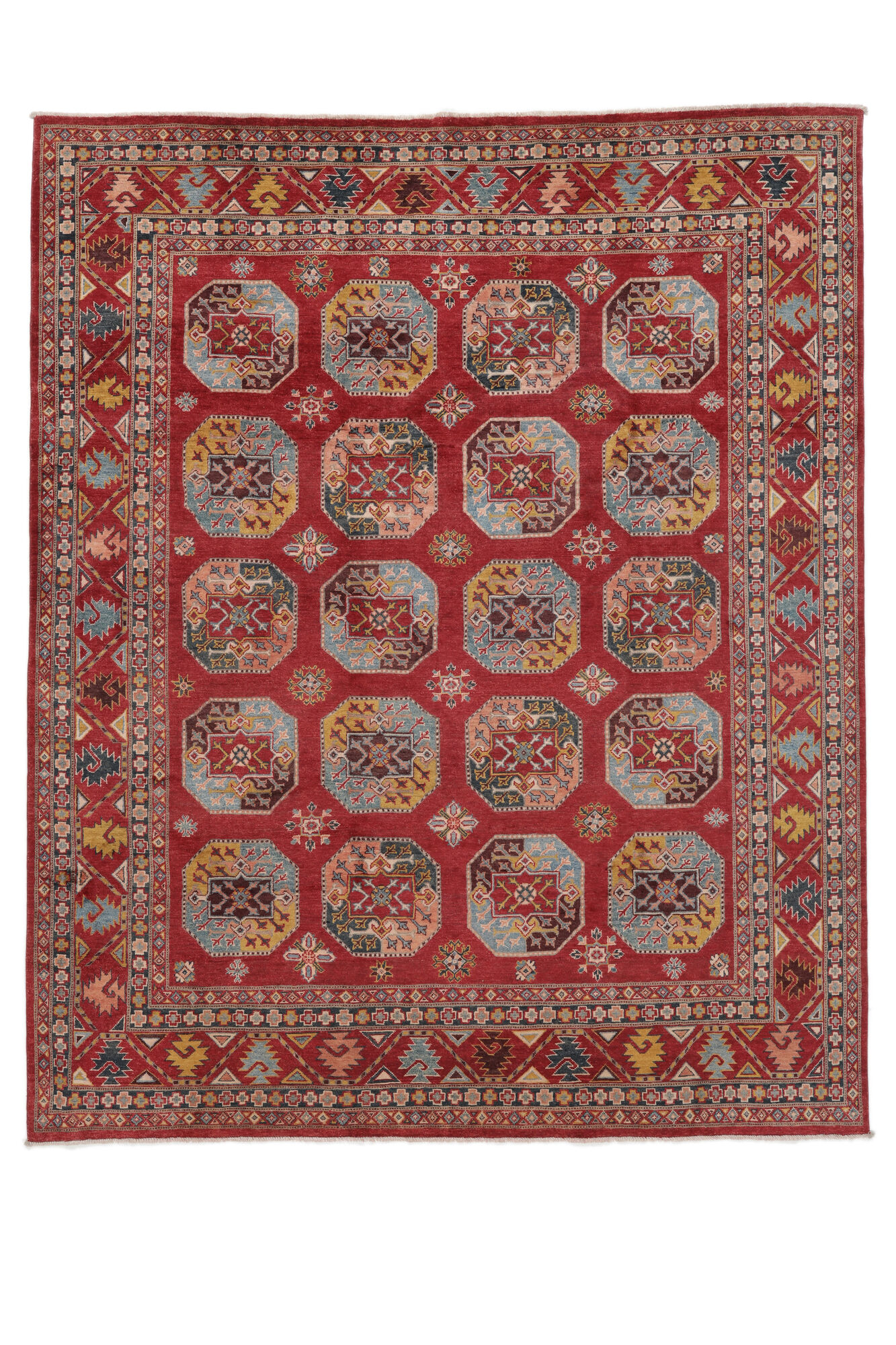 
    Kazak Fine - Dark red - 242 x 296 cm
  