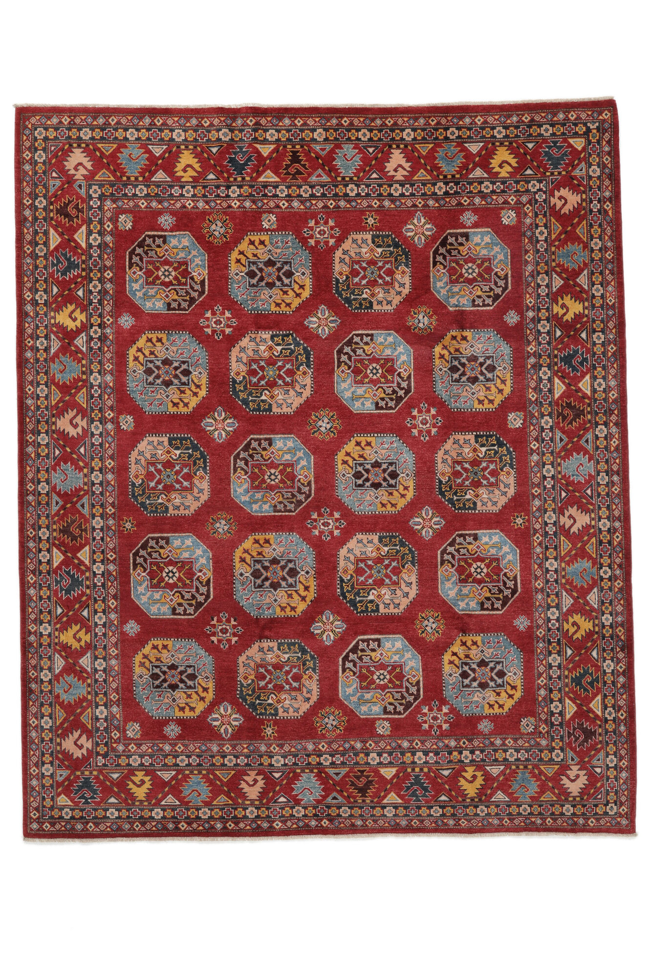 
    Kazak Fine - Dark red - 247 x 294 cm
  