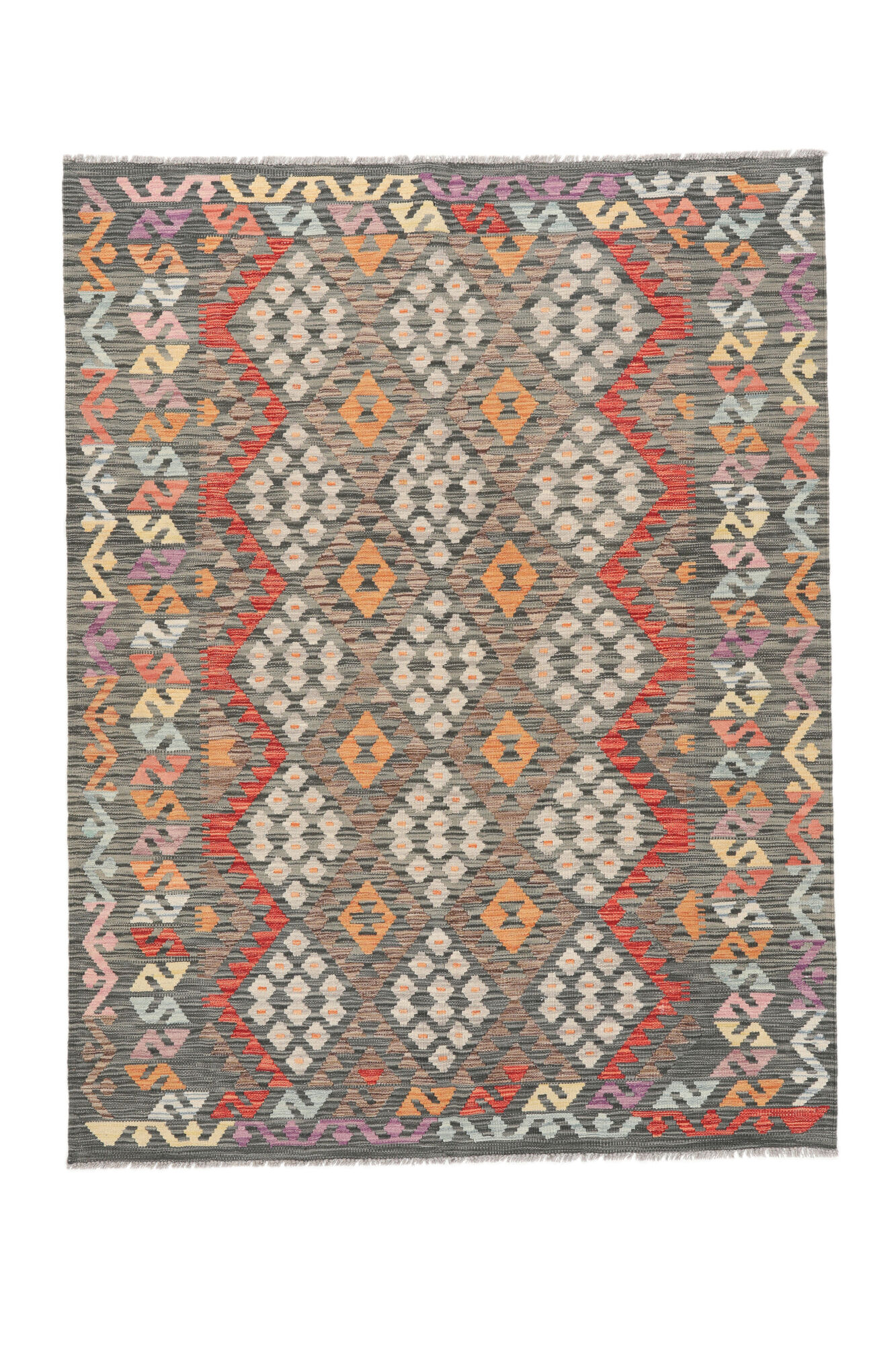 
    Kilim Afghan Old style - Brown - 157 x 202 cm
  