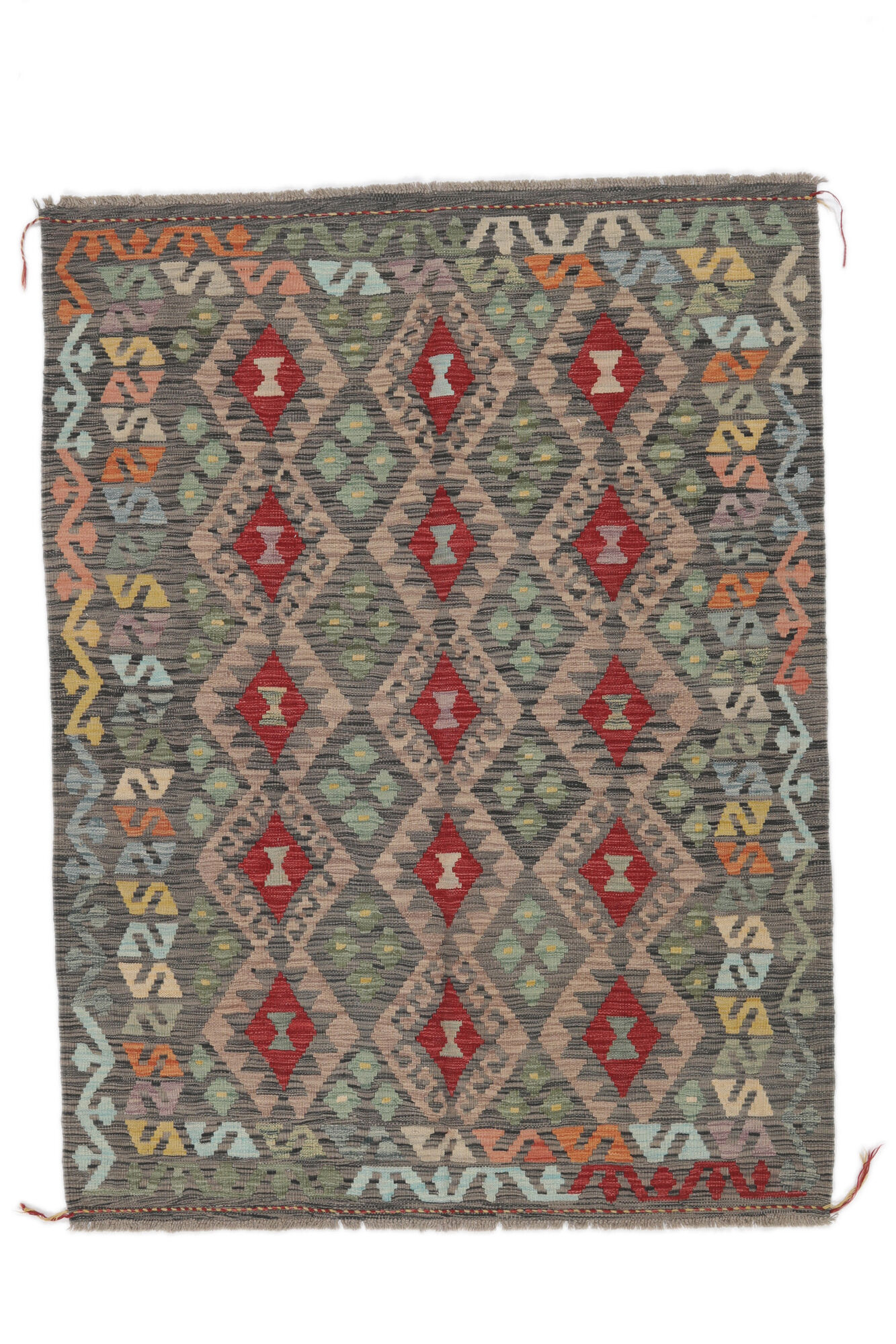 Kelim Afghan Old Stil Teppich 146×198
