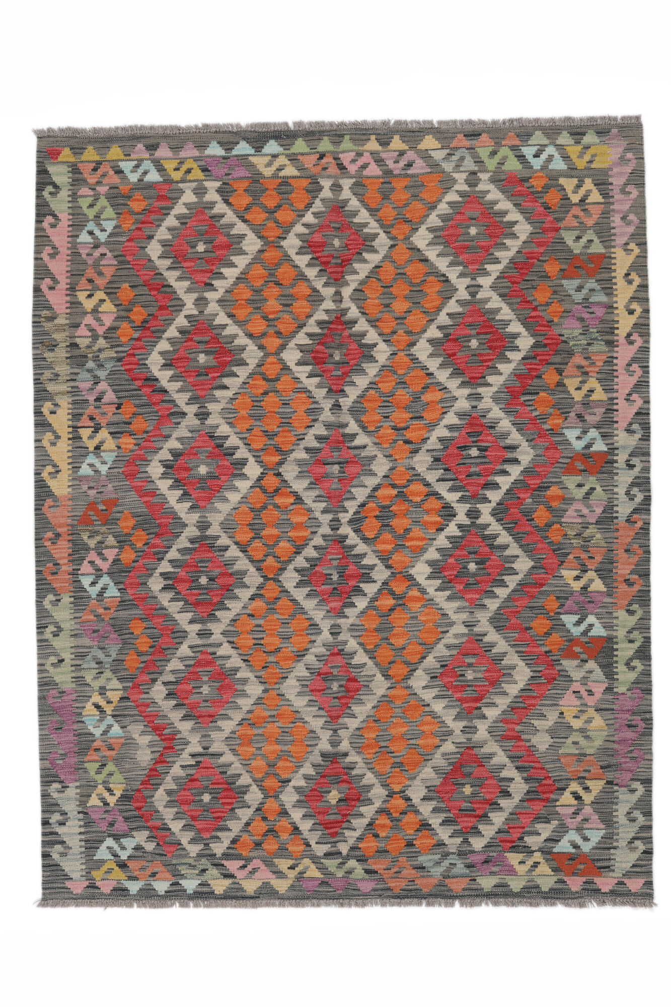 
    Kilim Afghan Old style - Brown - 154 x 192 cm
  
