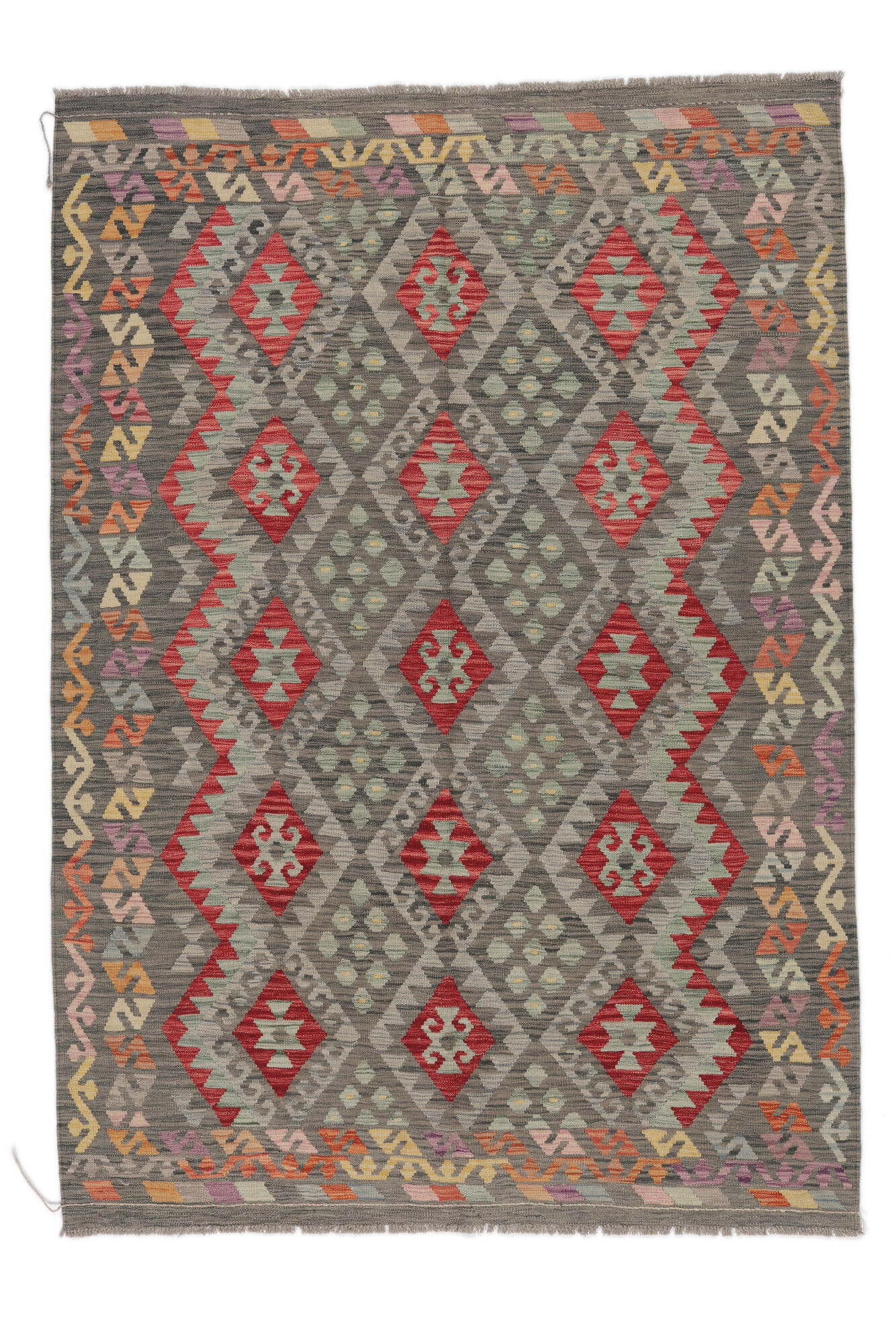 
    Kilim Afghan Old style - Brown - 175 x 249 cm
  