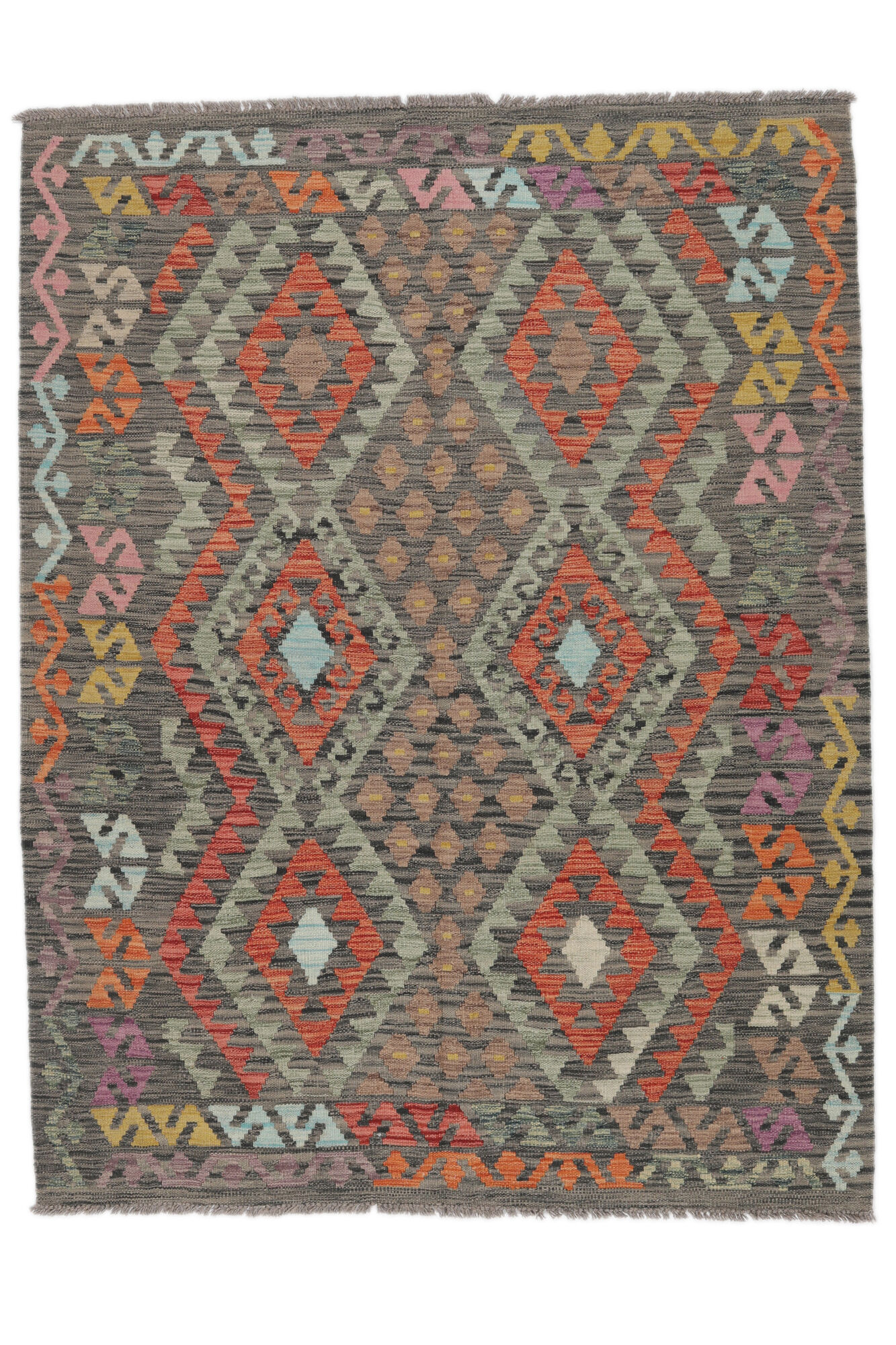 Kelim Afghan Old Stil Teppich 152×198
