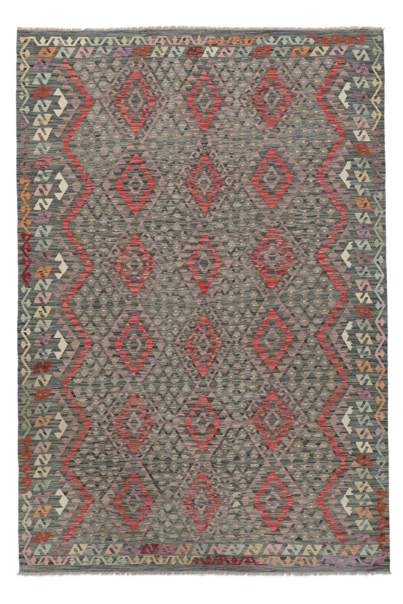 Kelim Afghan Old Stil Teppich 207×306