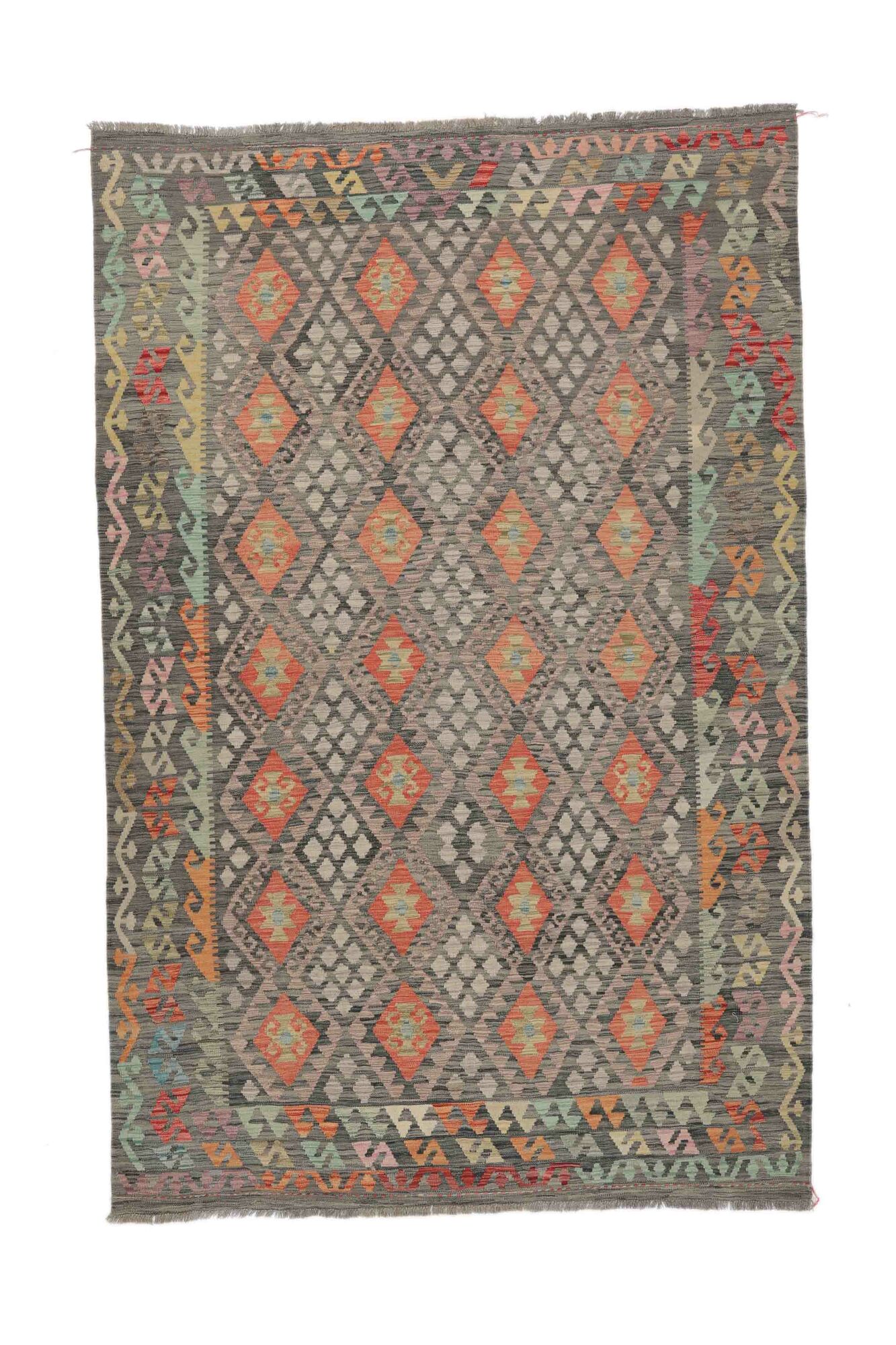 Kelim Afghan Old Stil Teppich 196×301