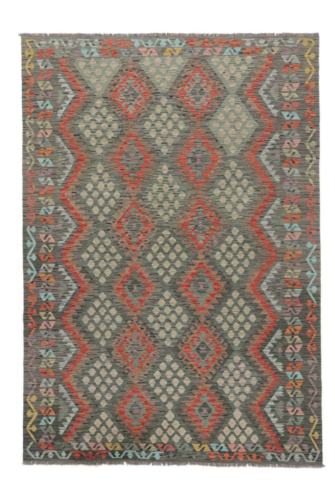 Kelim Afghan Old Stil Teppich 202×291