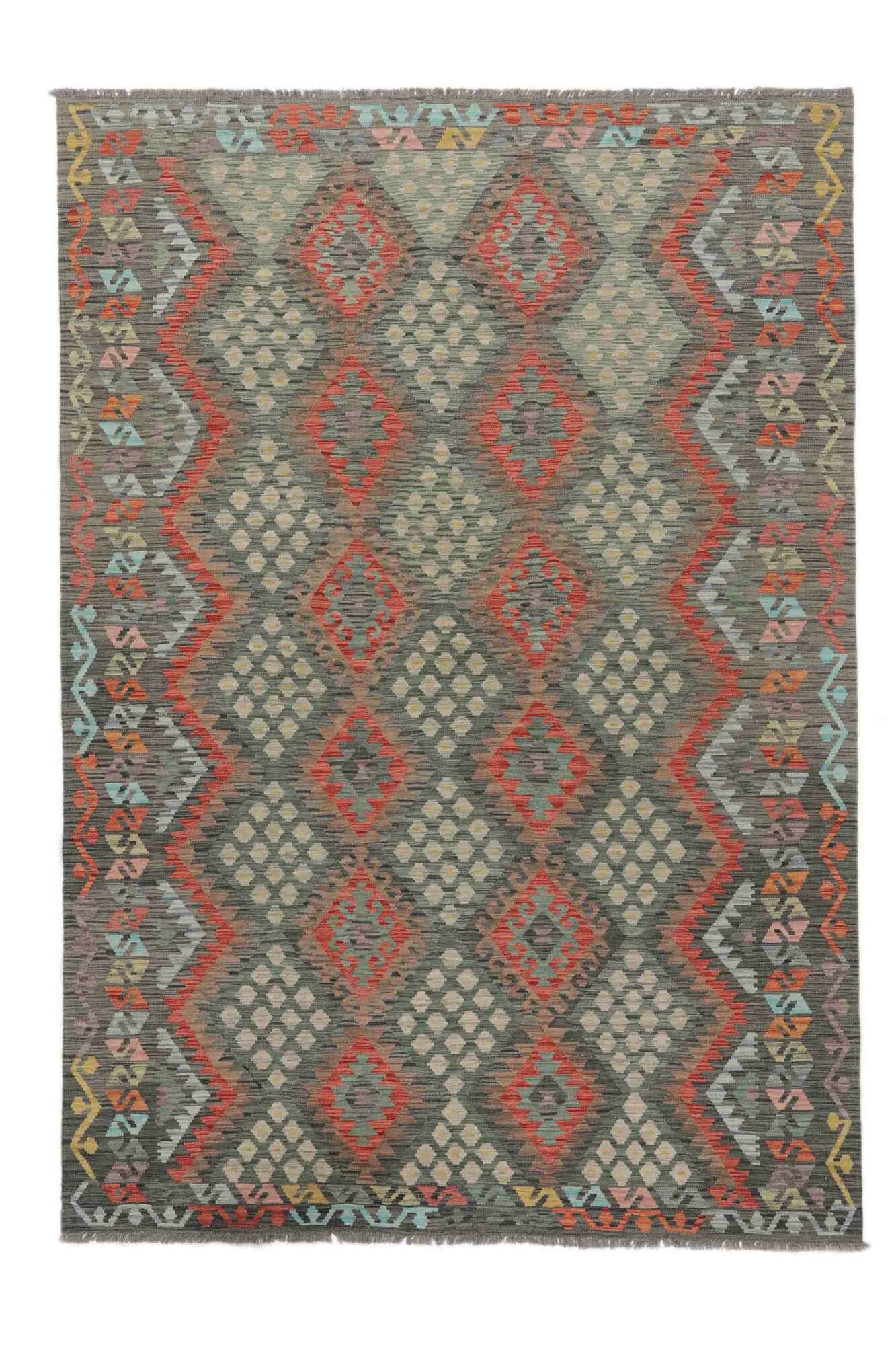 
    Kilim Afghan Old style - Brown - 202 x 291 cm
  