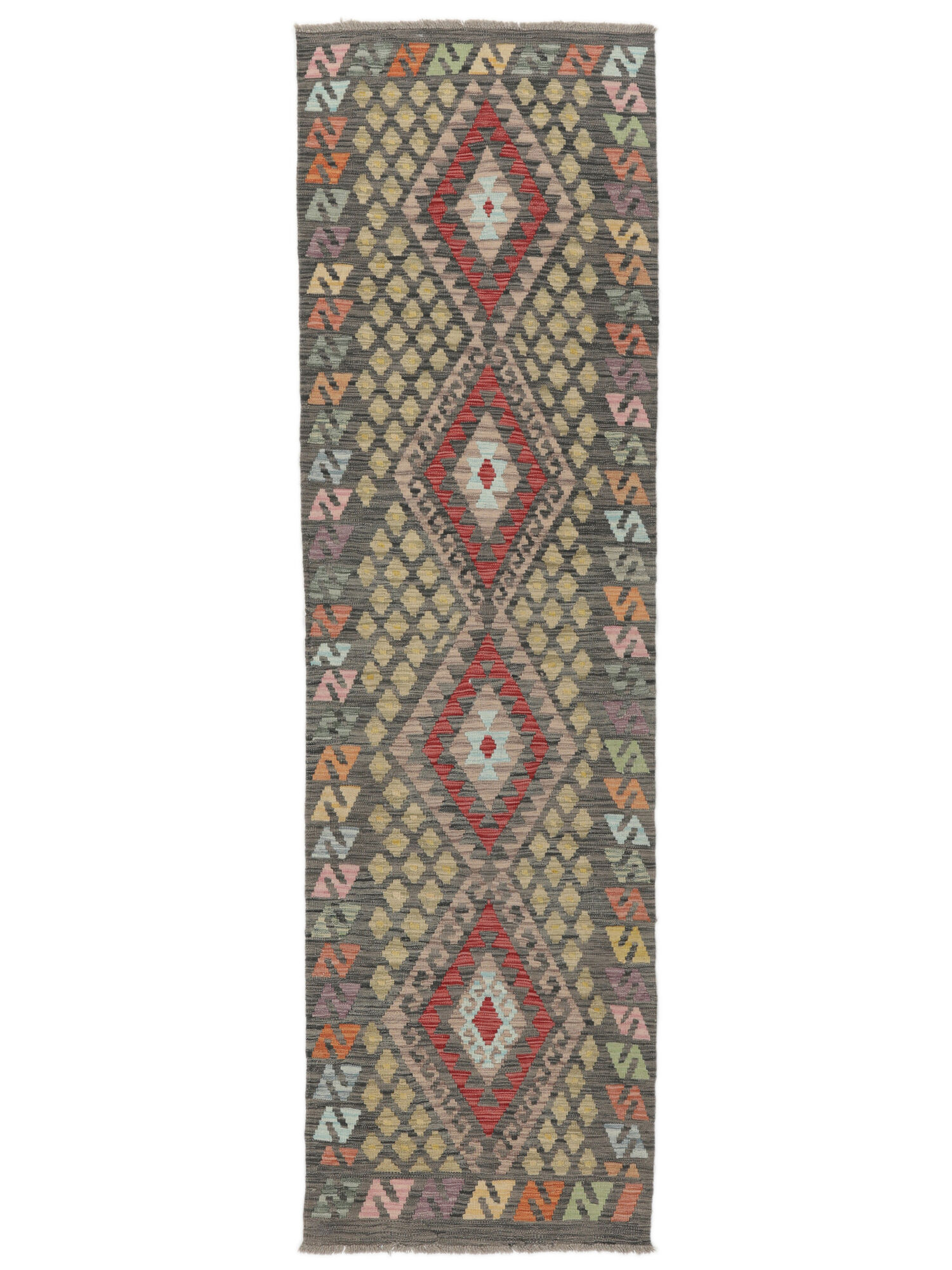 Kelim Afghan Old Stil Teppich 86×293