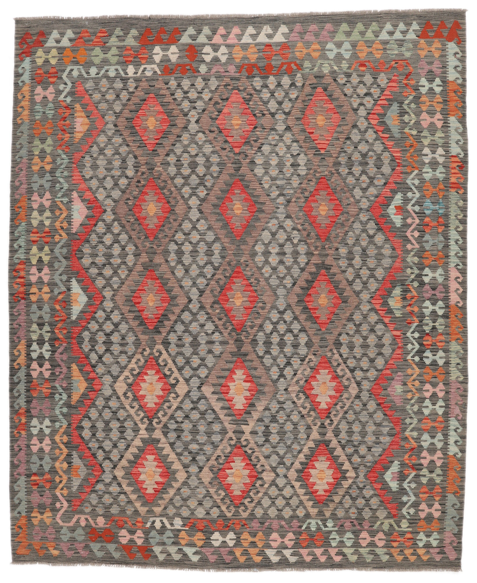 
    Kilim Afghan Old style - Brown - 256 x 298 cm
  