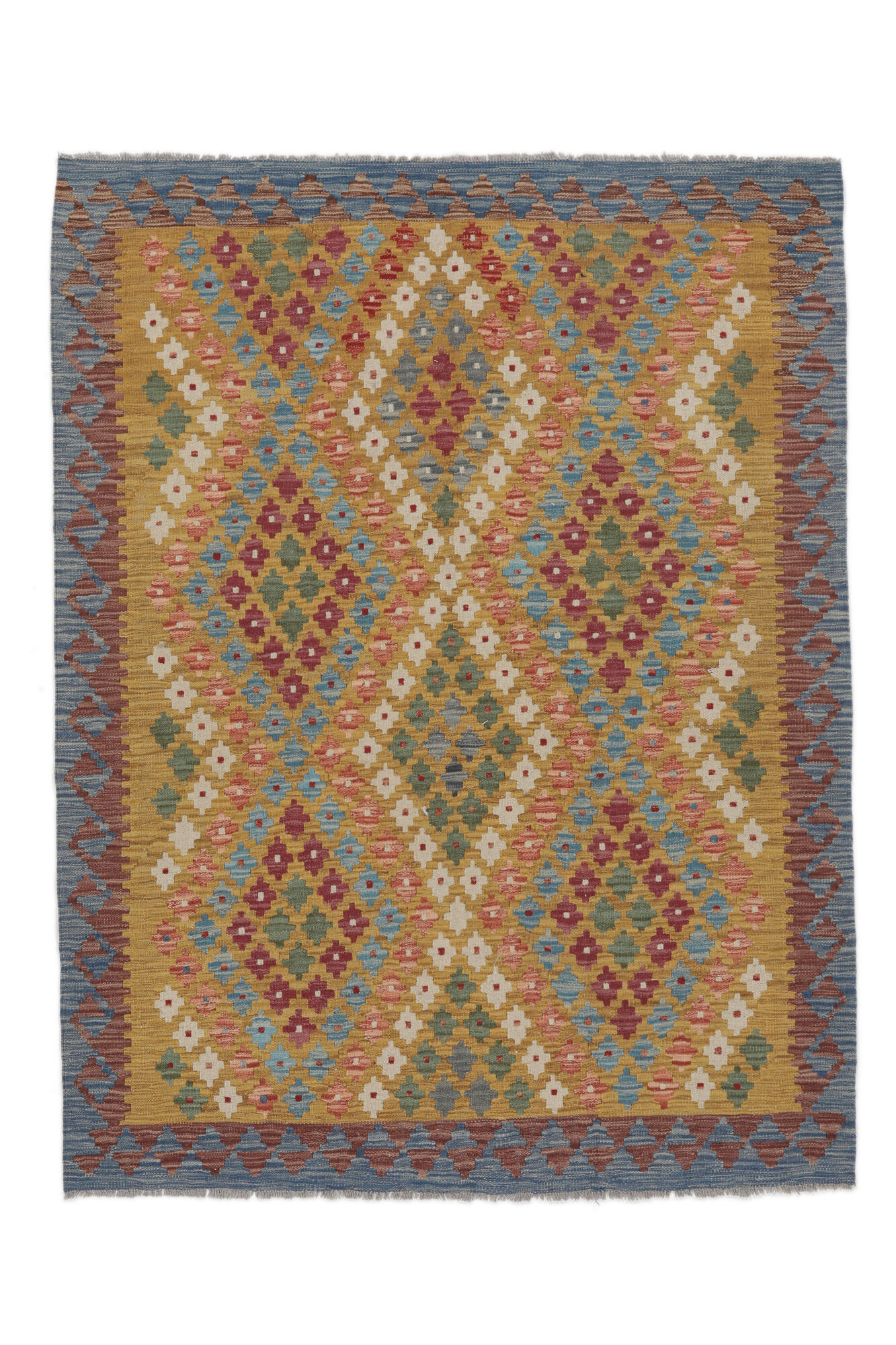 
    Kilim Afghan Old style - Brown - 148 x 196 cm
  