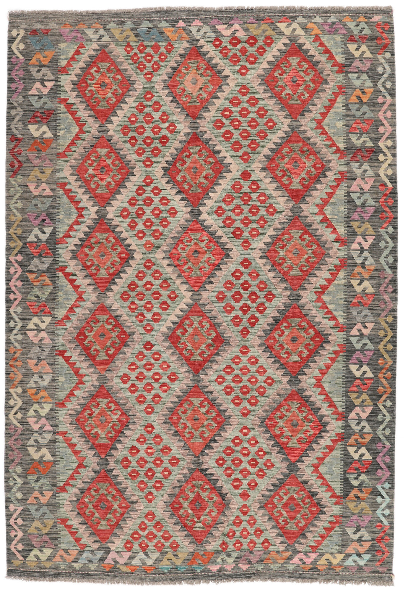 
    Kilim Afghan Old style - Brown - 204 x 296 cm
  